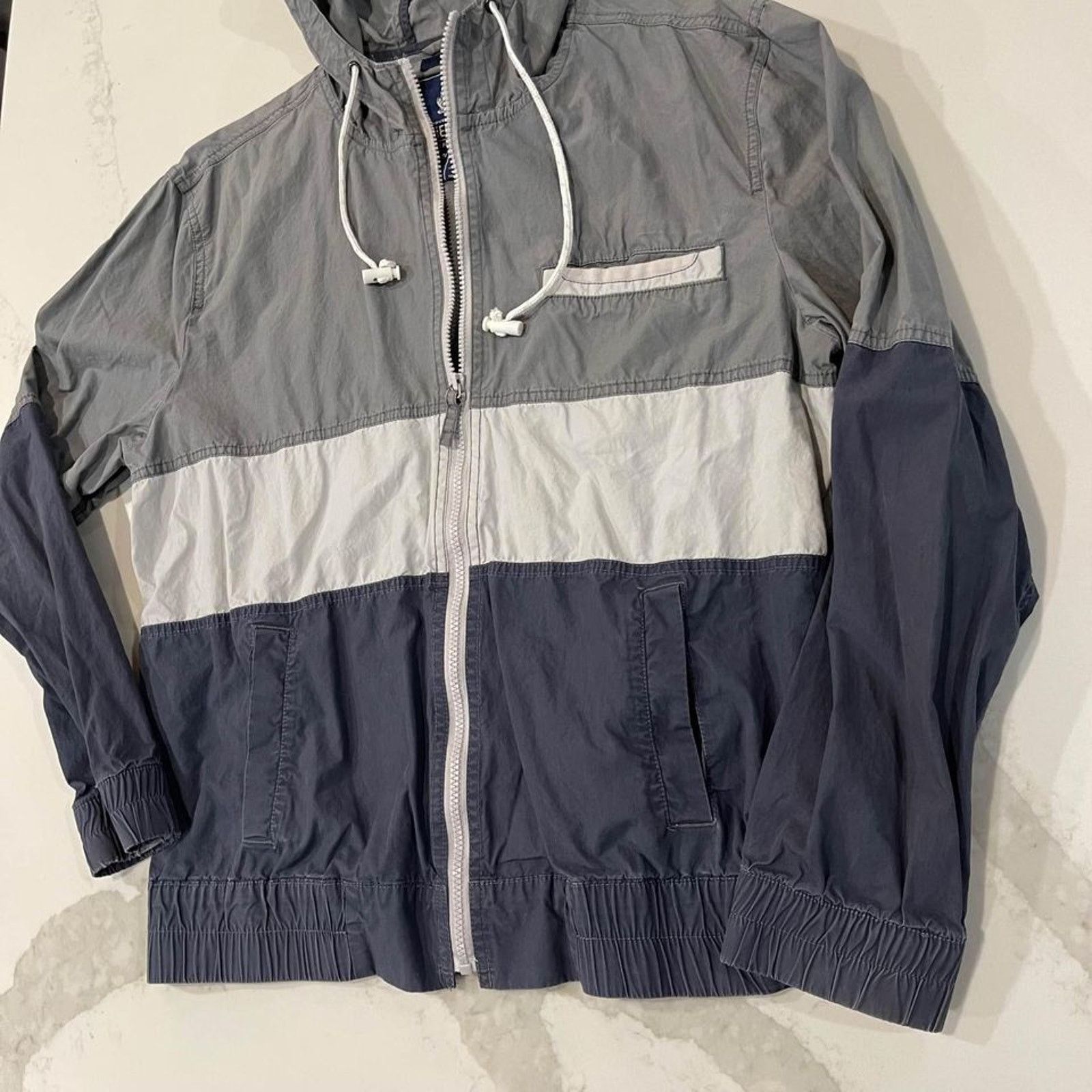 American Rag American Rag Cie Jacket Full Zip Windbreaker Track Men Large Size US L / EU 52-54 / 3 - 2 Thumbnail