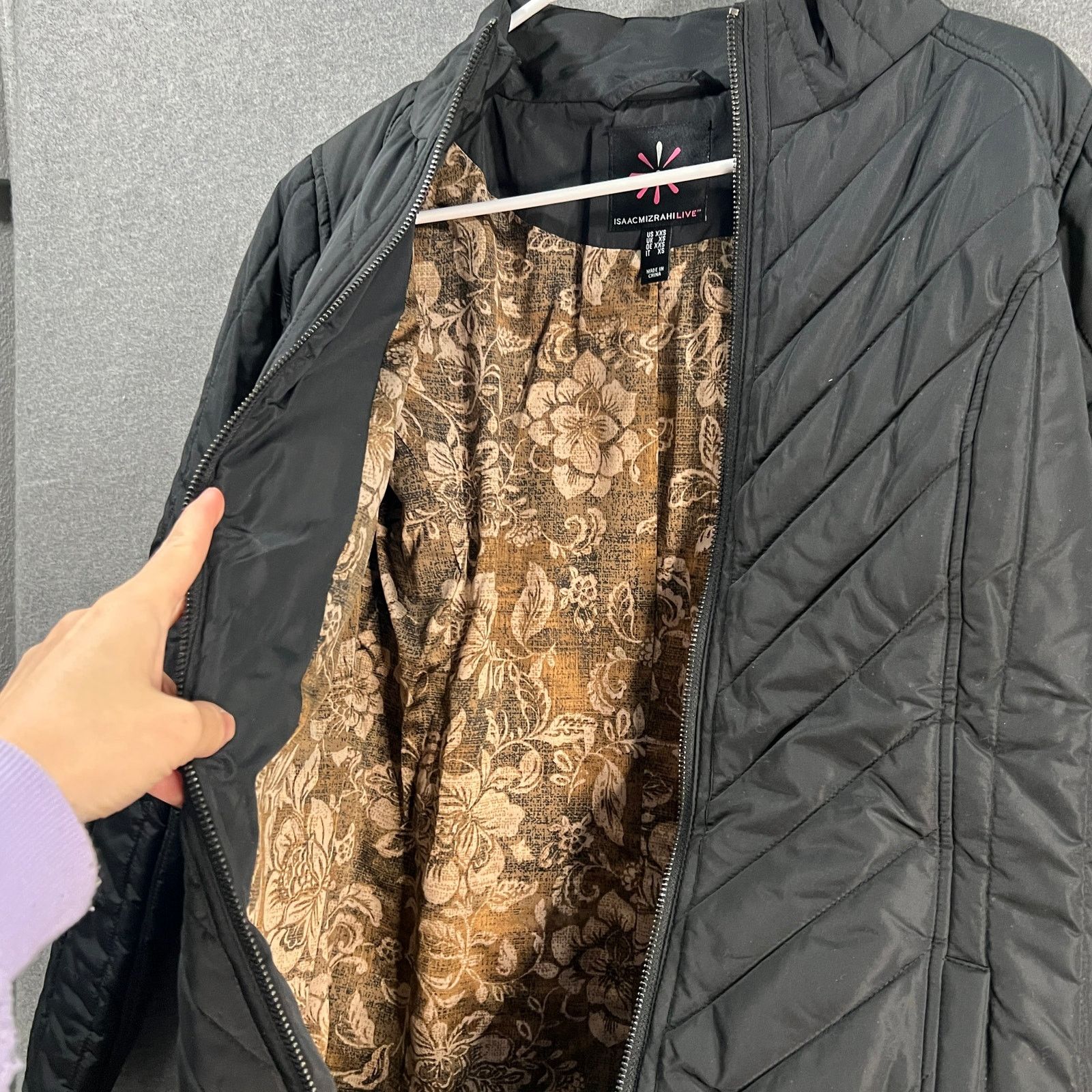 Other Isaac Mizrahi Live! Nylon Quilted Jacket With Printed Size XXS / US 00 / IT 34 - 4 Thumbnail