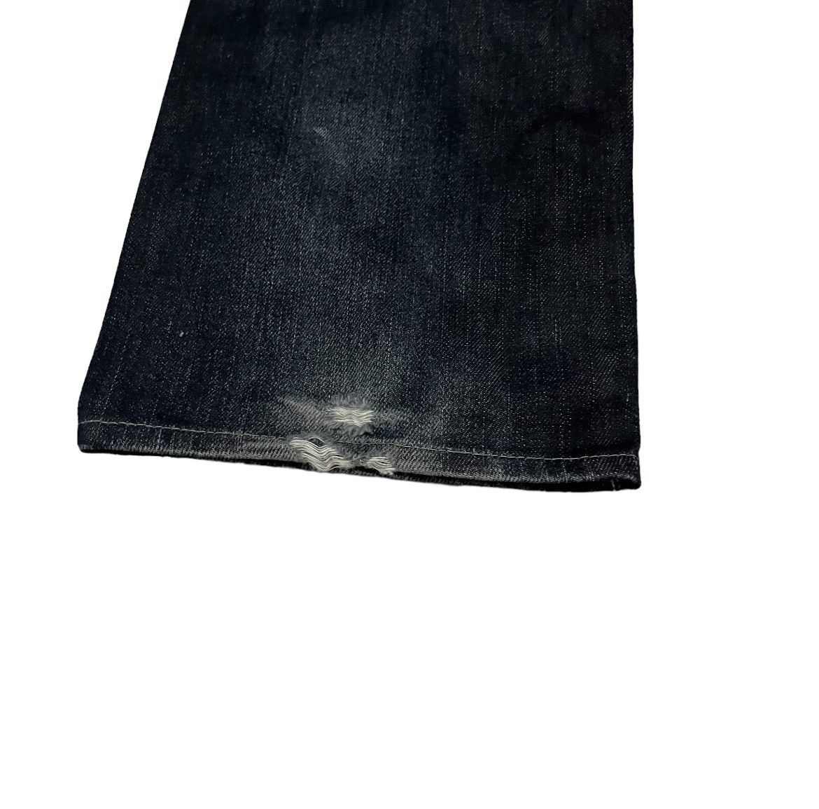 Hugo Boss HUGO BOSS Black Flared Ripped Denim Size US 30 / EU 46 - 10 Thumbnail