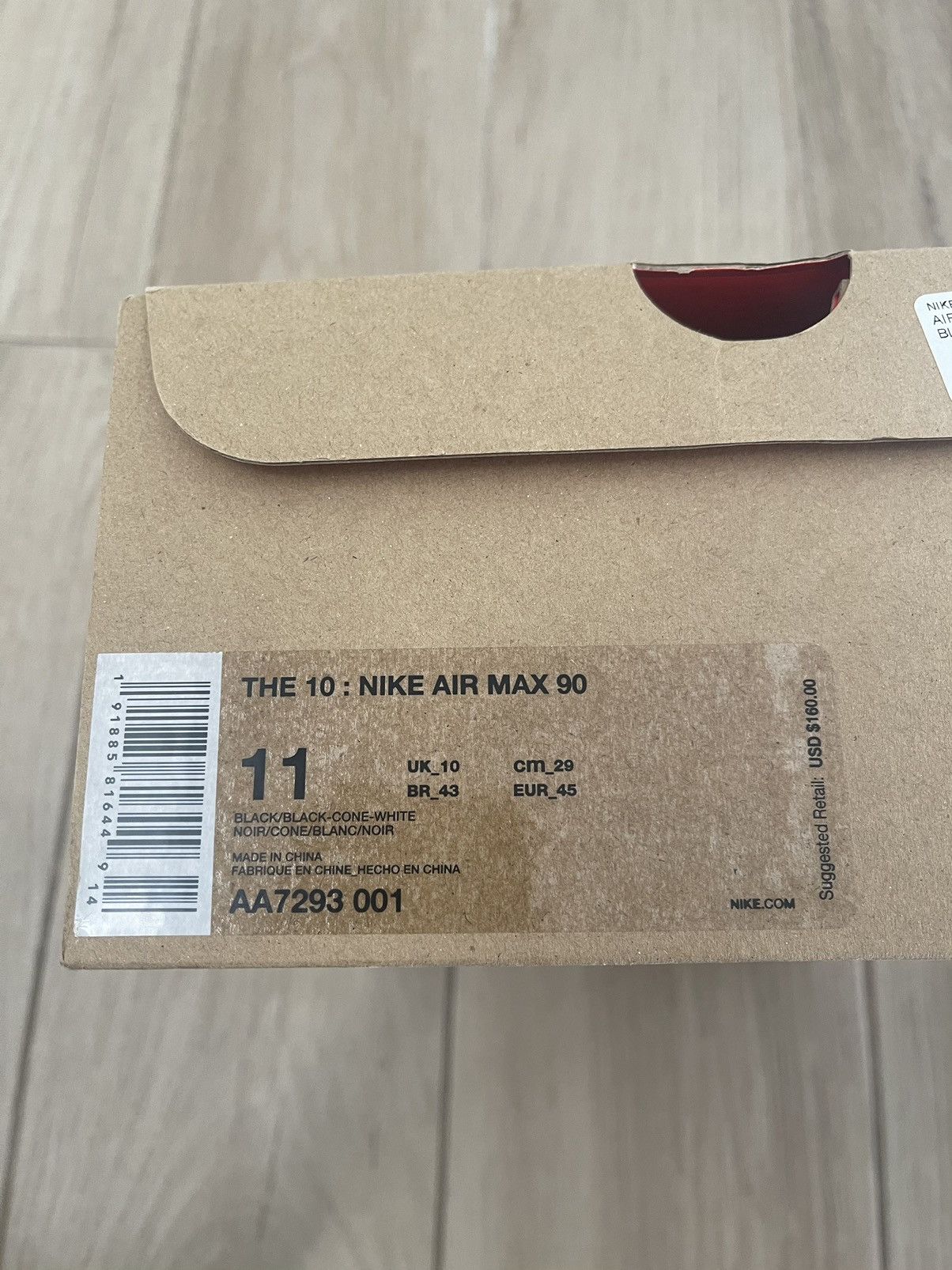 Nike × Off-White The 10: Nike Air Max 90 Black Size US 11 / EU 44 - 10 Thumbnail