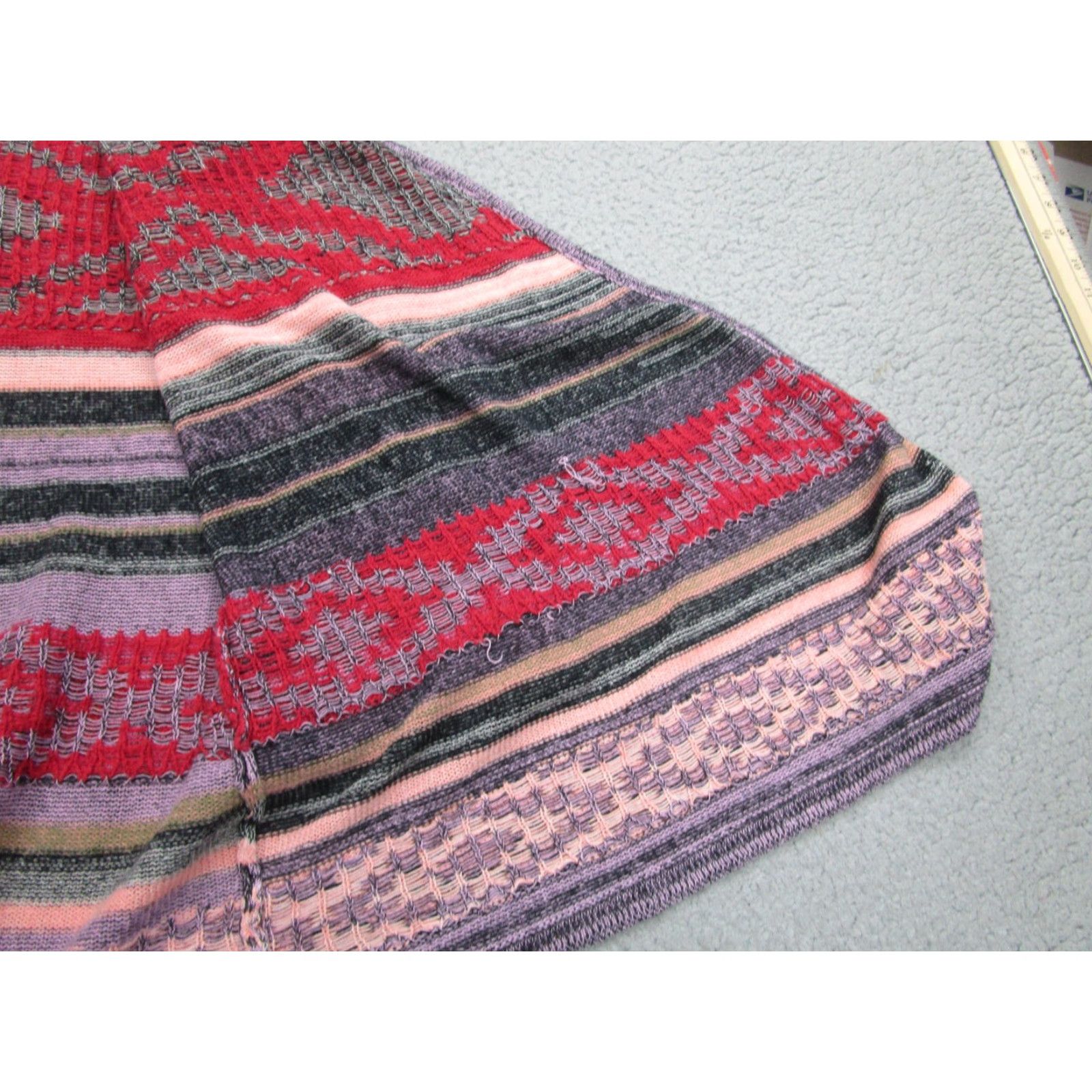 Bell VINTAGE Mudd Cardigan Sweater Juniors XS y2k 2000s Hooded Bell Sleeve Aztec Boho Tribal Size XS / US 0-2 / IT 36-38 - 5 Thumbnail