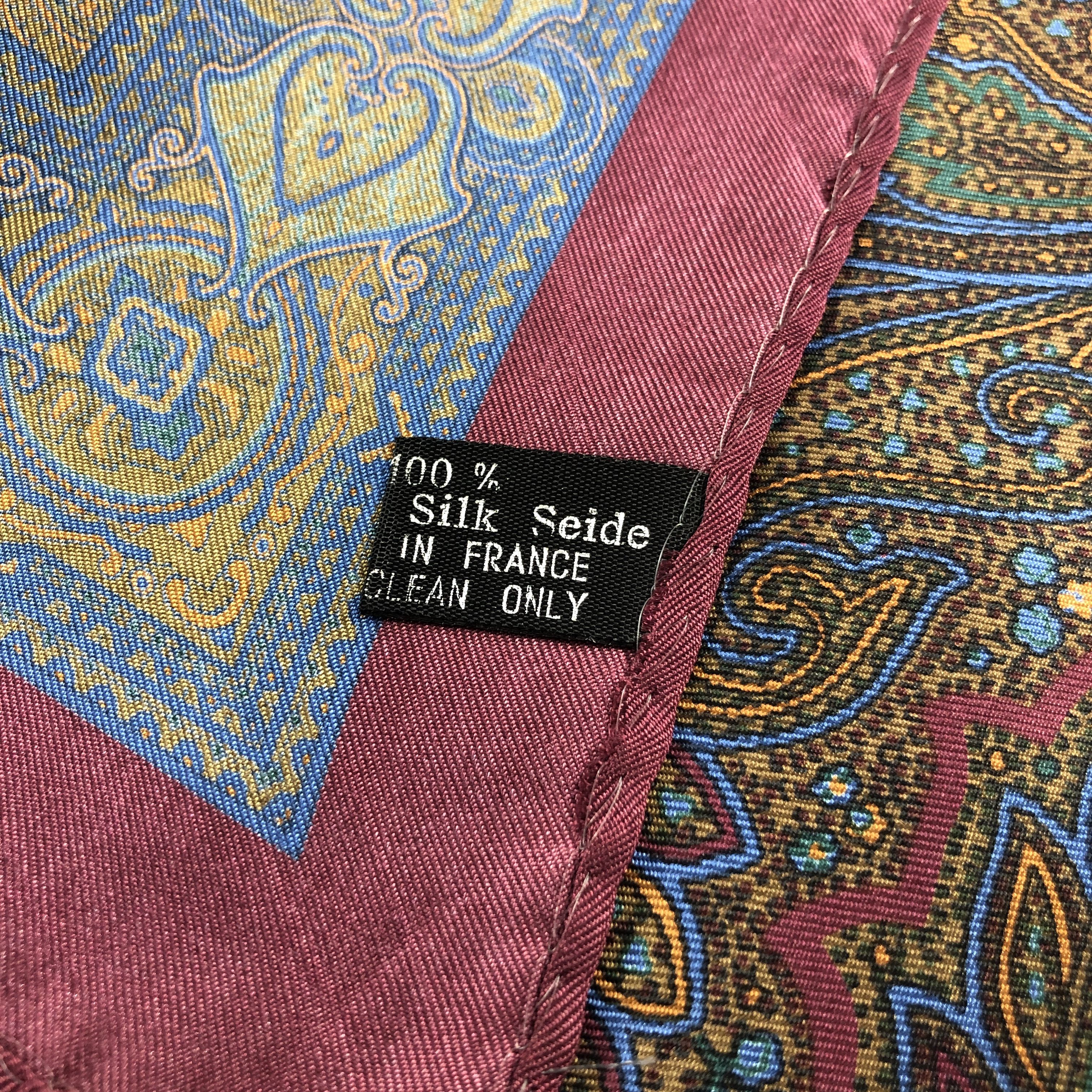 Lanvin Lanvin Paisley Handkerchief Neckerchief Bandana H2775 Size ONE SIZE - 5 Thumbnail