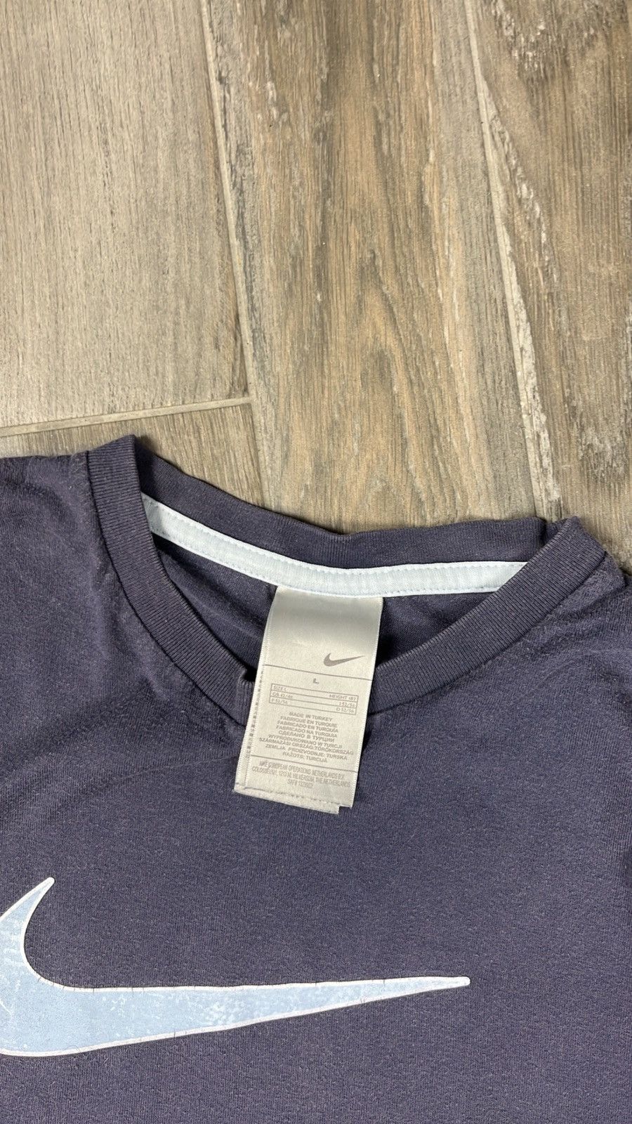 Nike × Vintage Vintage big logo Nike hype tee Size US L / EU 52-54 / 3 - 4 Thumbnail
