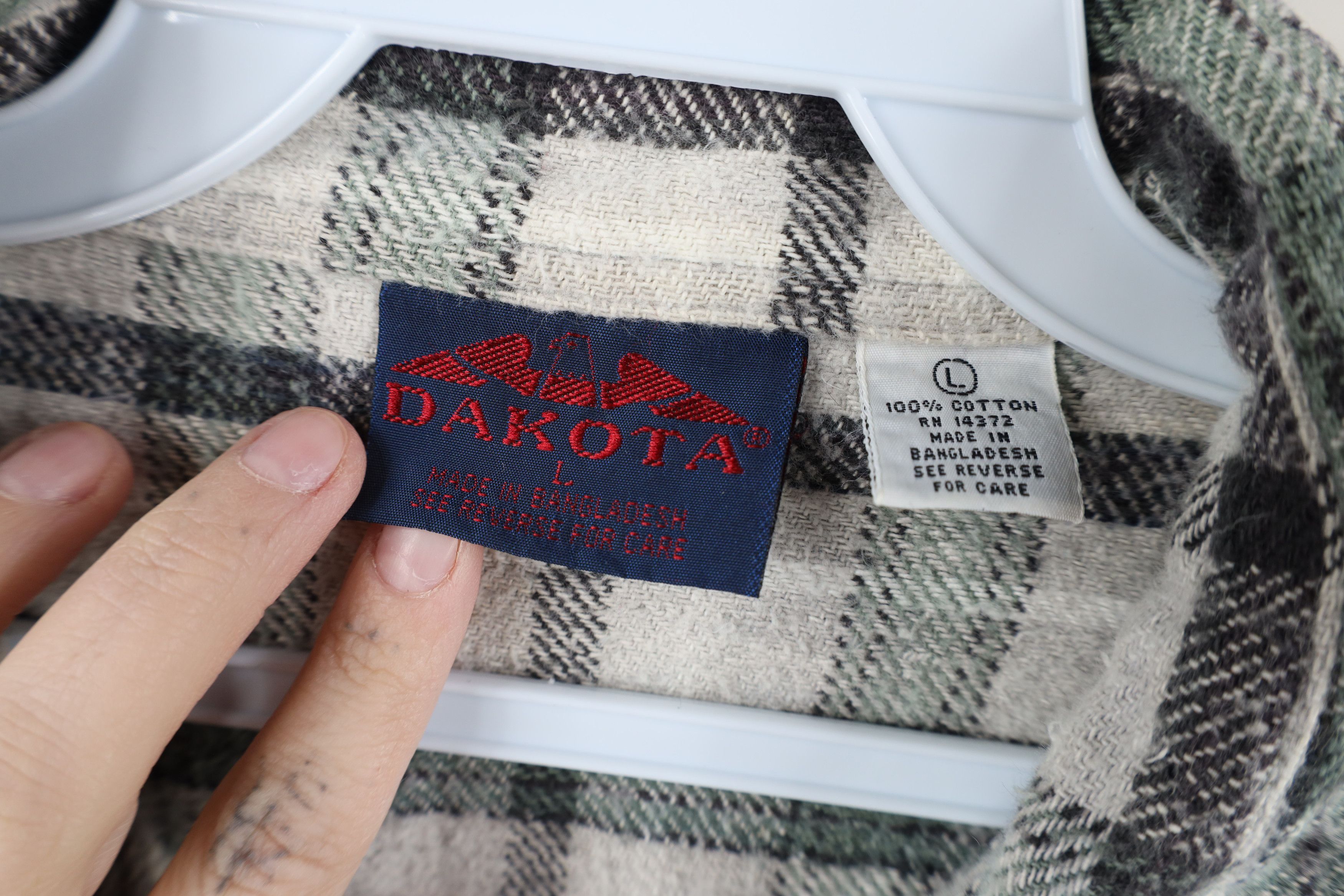Vintage Vintage 90s Streetwear Flannel Collared Button Shirt Size US L / EU 52-54 / 3 - 8 Thumbnail