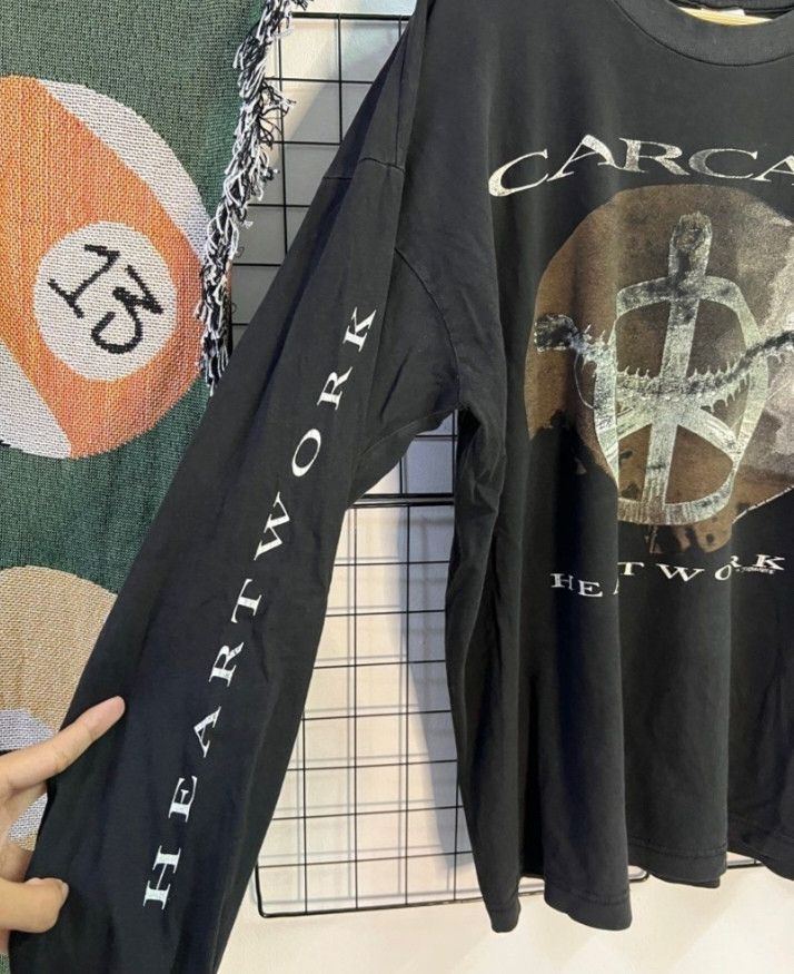 Vintage Carcass Heartwork Shirt Size US L / EU 52-54 / 3 - 6 Thumbnail