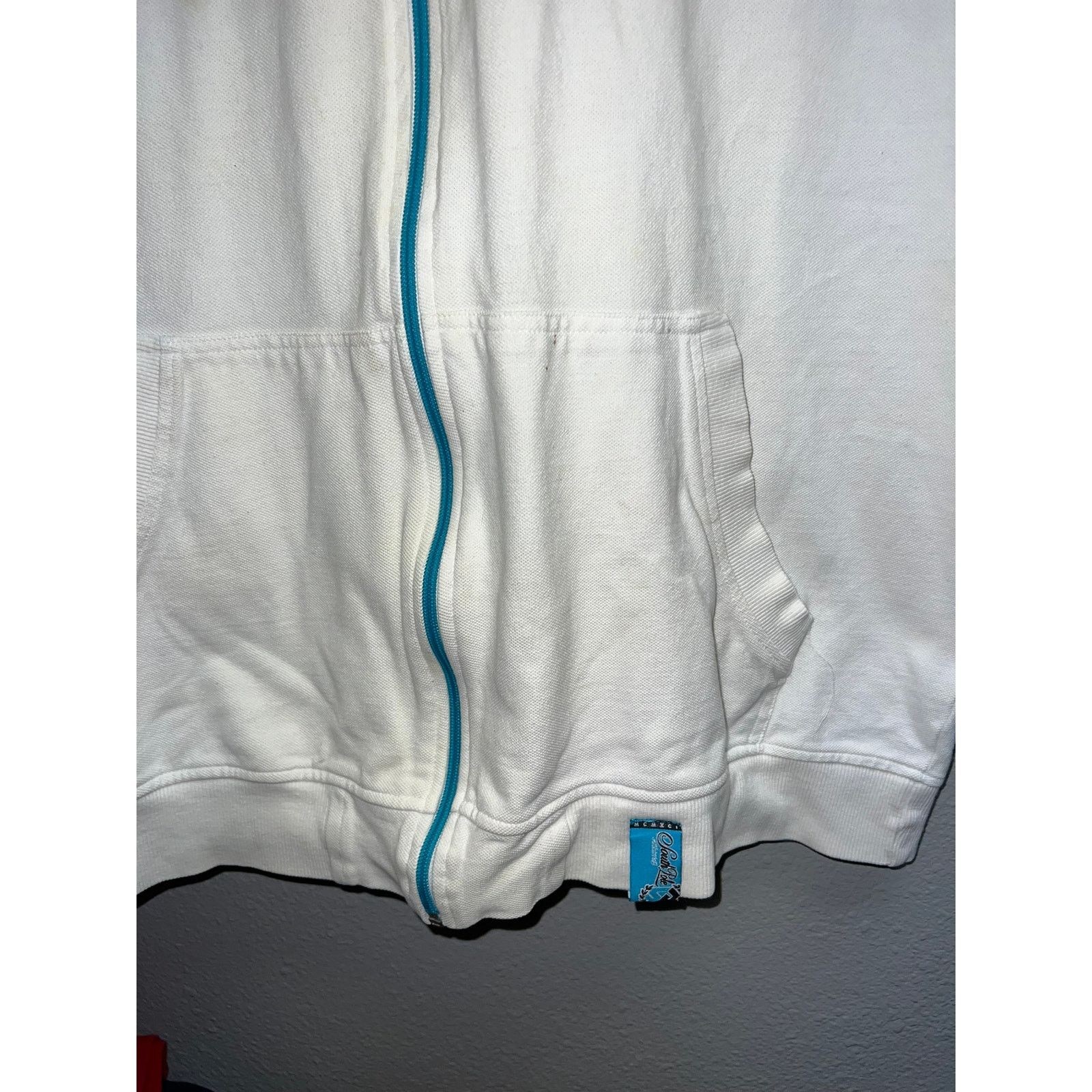 Vintage Y2K Southpole Sleeveless Hoodie Workout Full Zip White XL Size US XL / EU 56 / 4 - 6 Thumbnail