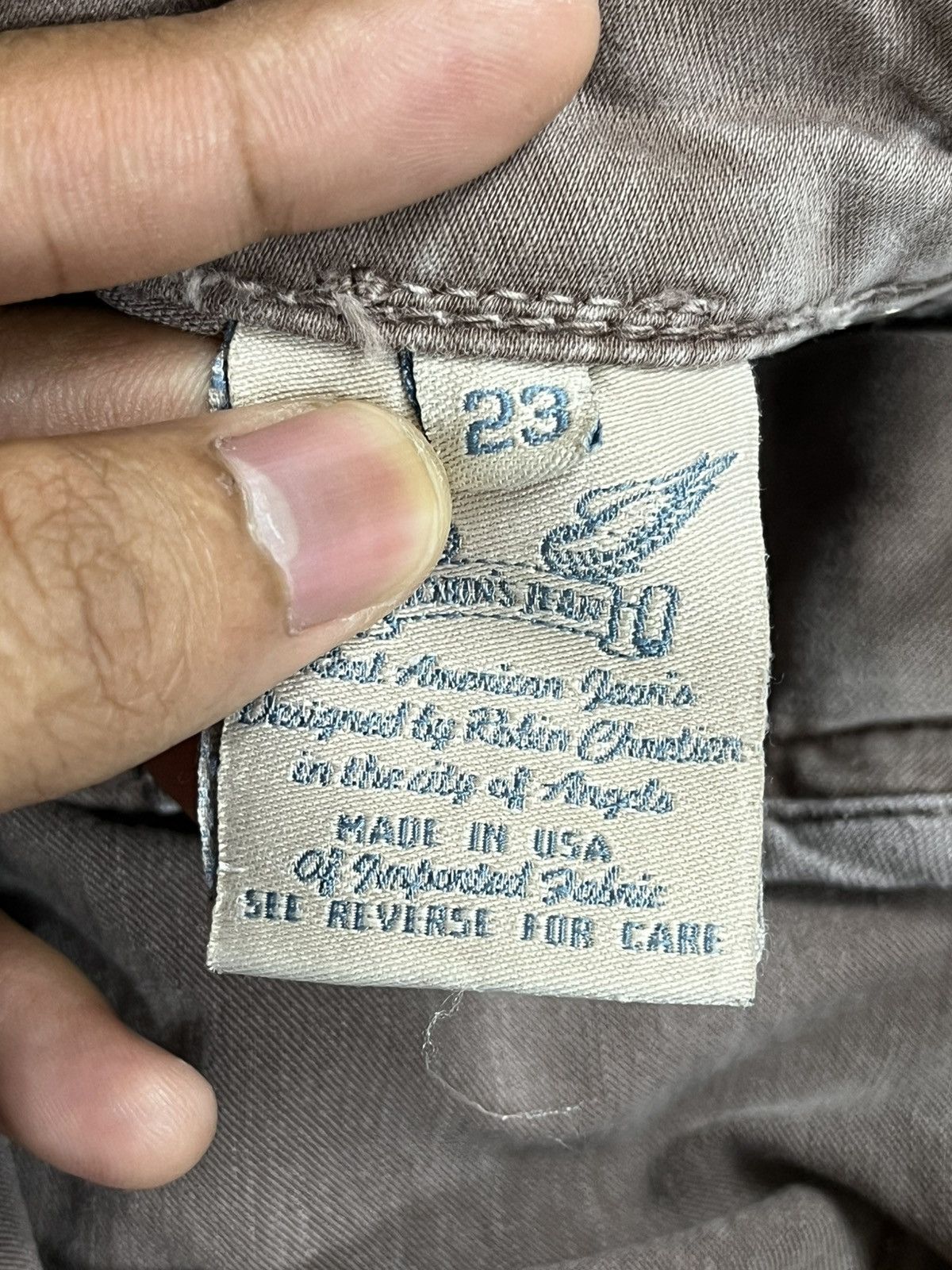 Robins Jeans Robins Jean Wings Studded Jeans Size 23" - 9 Thumbnail