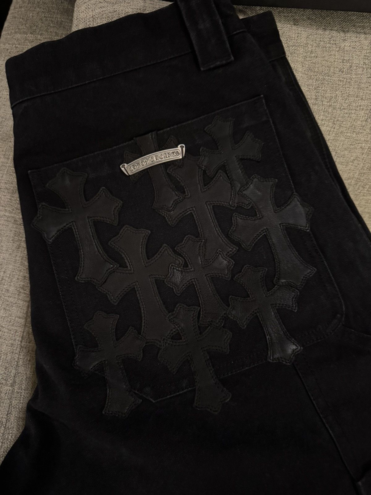 Chrome Hearts Chrome Hearts Carpenter Shorts “Cross Patch” Size US 34 / EU 50 - 2 Thumbnail