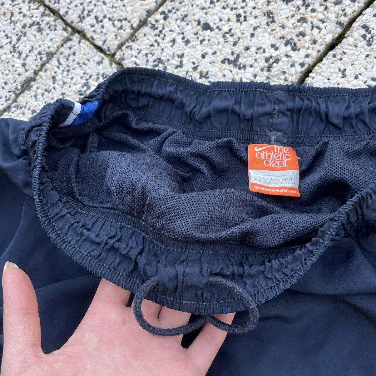 Nike × Vintage Nike Track Vintage Shorts Streetwear Y2K Drill Nylon Size US 34 / EU 50 - 15 Thumbnail