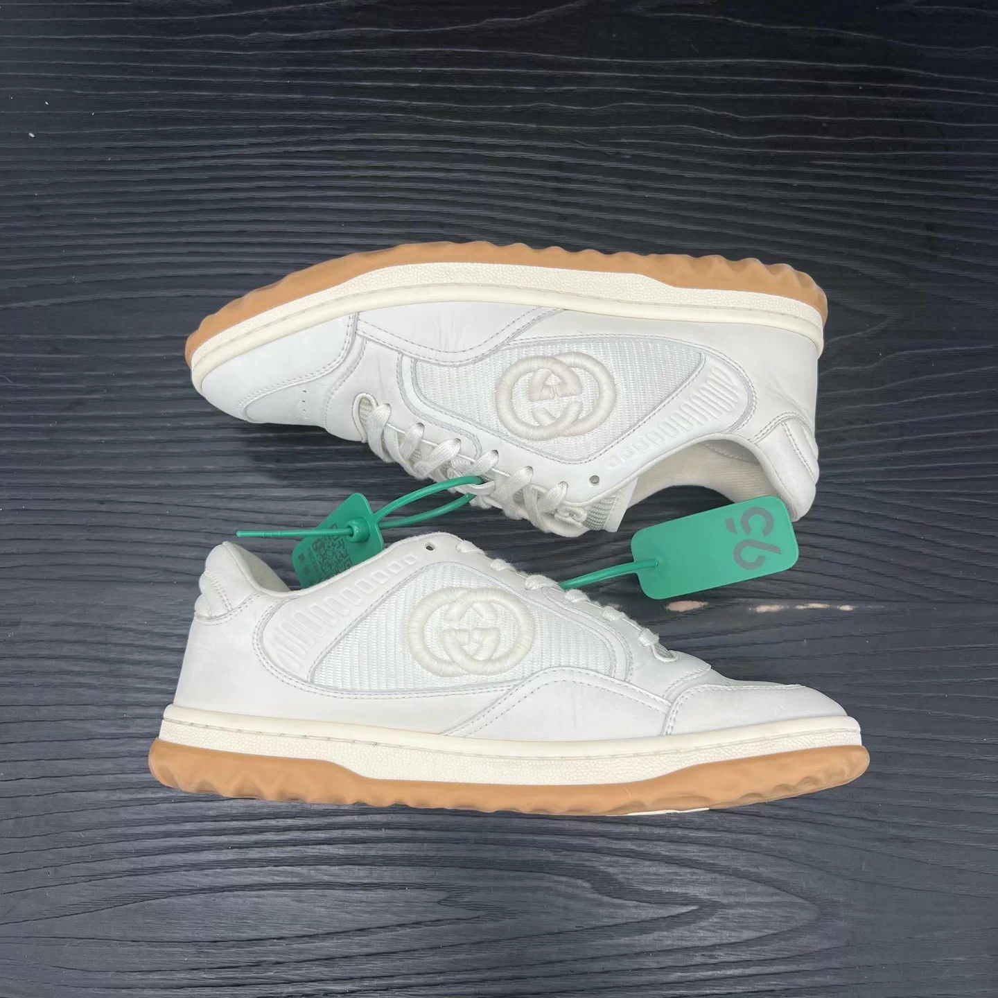 Gucci Gucci Mac80 Off-White 37.5 Near Mint Original Box Size US 7 / IT 37 - 3 Thumbnail