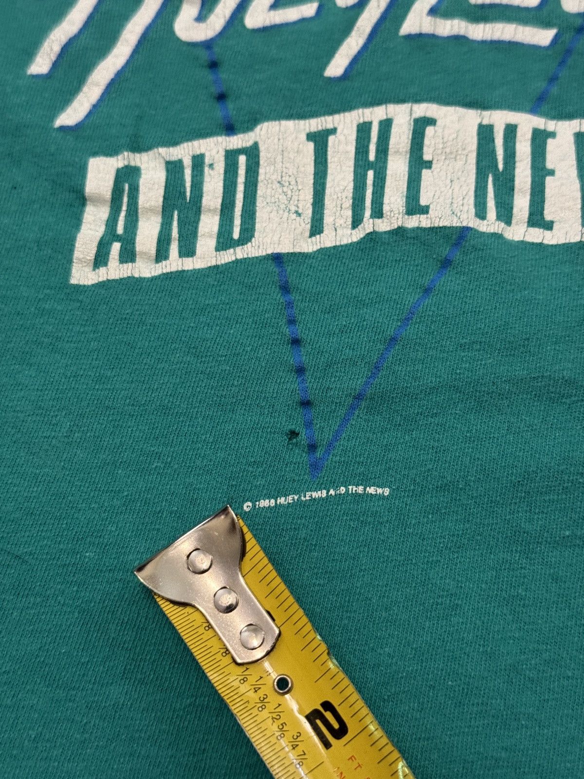 Band Tees Vintage Huey Lewis And The News XS 80s Concert Tour T Shirt Size US XXS / EU 40 - 7 Thumbnail