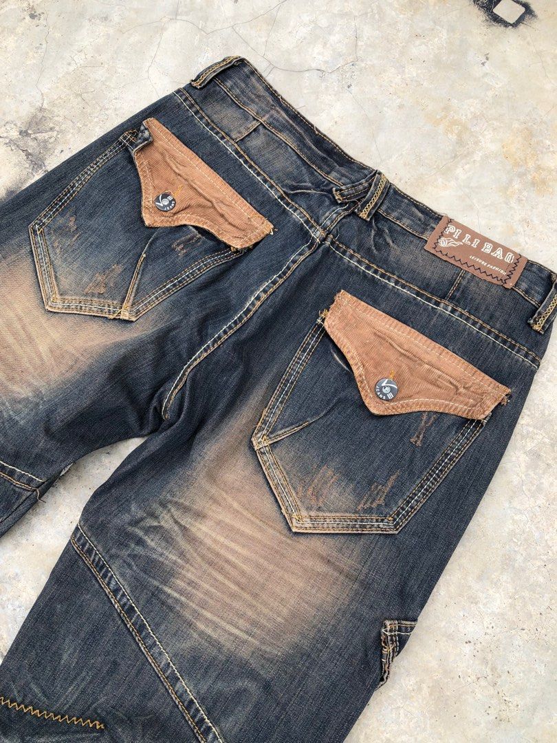 If Six Was Nine Japanese fading denim flare Size US 33 - 4 Thumbnail