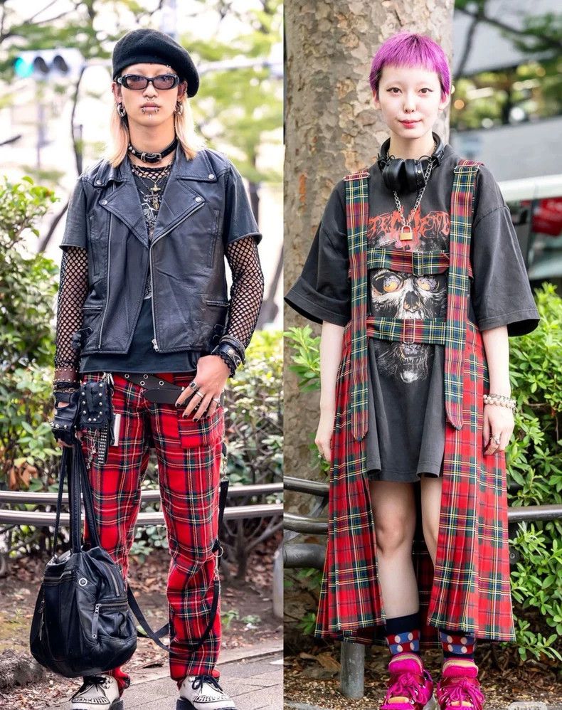 Comme des Garcons Comme Des Garcons size XS Strap plaid pants Size 25" / US 0 / IT 36 - 1 Thumbnail