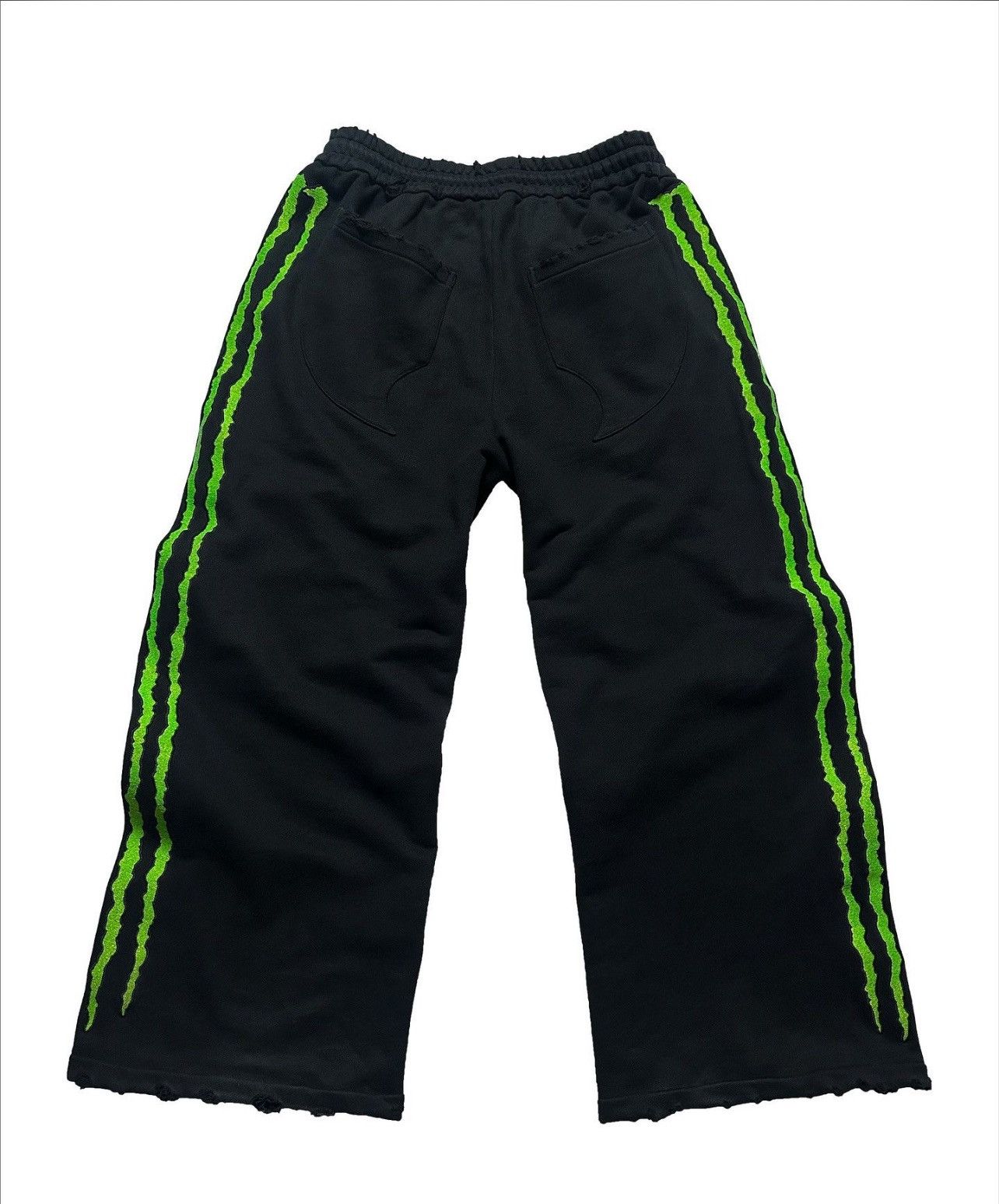 Japanese Brand × Other Triple stripe Claw Glow In Dark Baggy Sweatpants Size US 32 / EU 48 - 2 Thumbnail