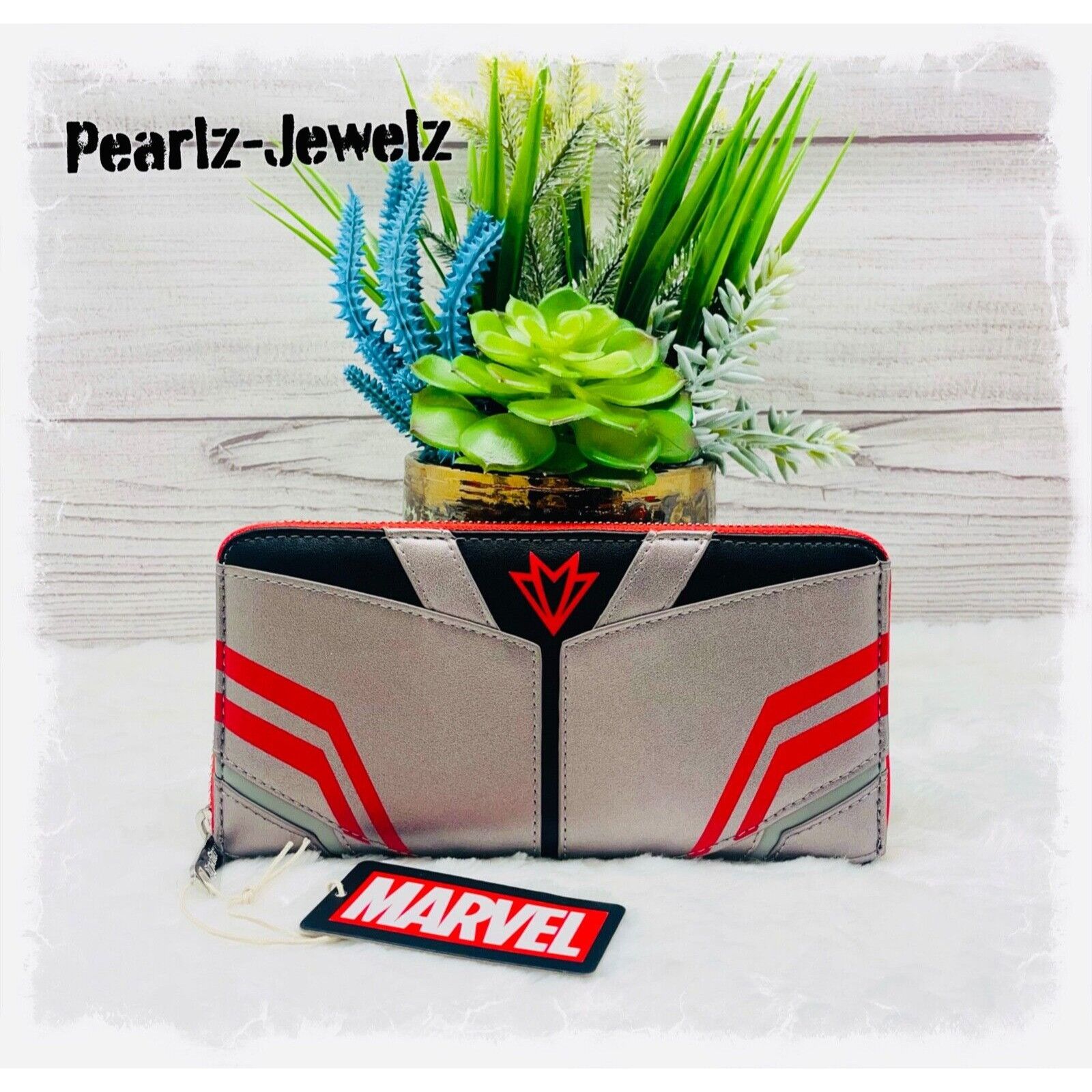 Disney Loungefly Marvel Falcon Cosplay Figural Zip Around Wallet NW Size ONE SIZE - 1 Thumbnail