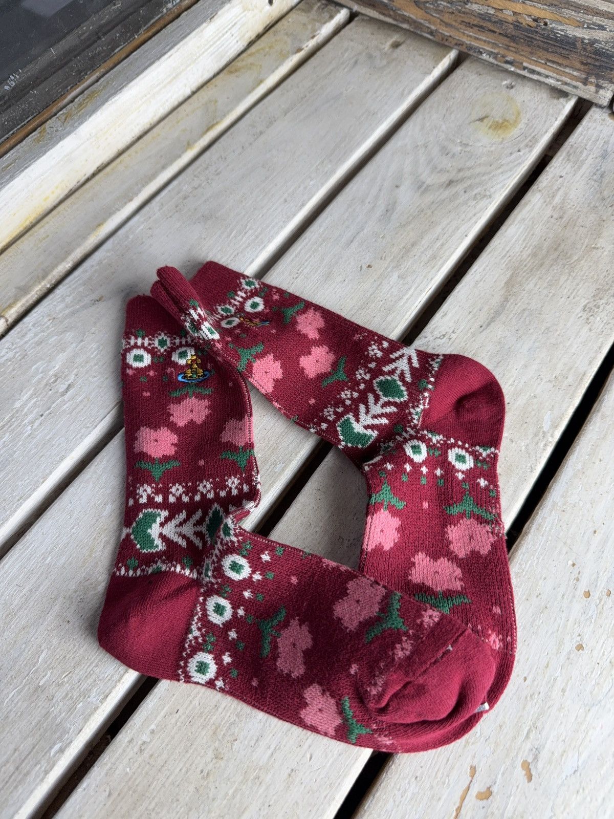 Vivienne Westwood NWT Archive Vivienne Westwood Japan Luxury Orb Logo Socks Size ONE SIZE - 2 Thumbnail