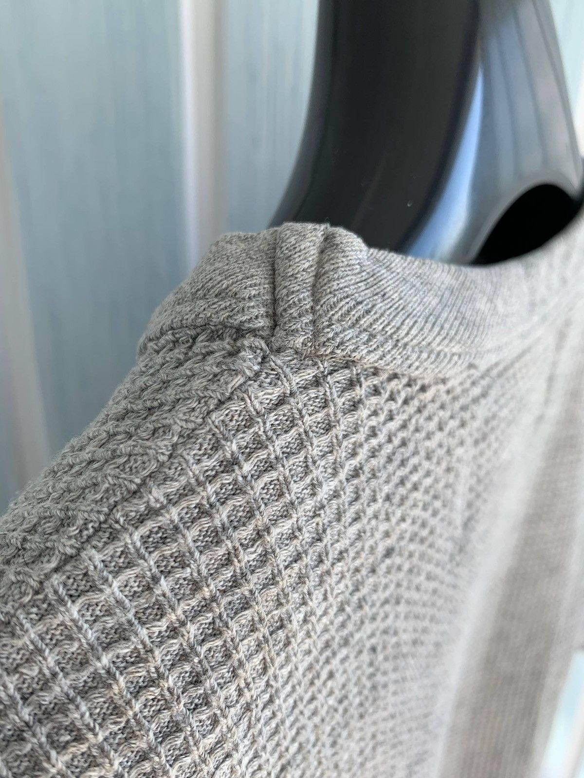 Our Legacy Our Legacy AW 2014 Spun Sumo Women Gray Waffle Knit T-Shirt Size M / US 6-8 / IT 42-44 - 12 Thumbnail
