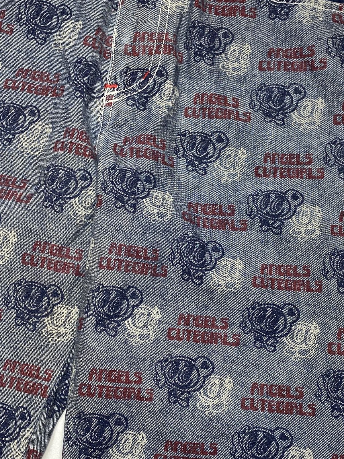 Angel Blue × Hysteric Glamour × Japanese Brand 2000s Angel Blue - Printed Outside Denim Pants Size US 28 / EU 44 - 7 Thumbnail