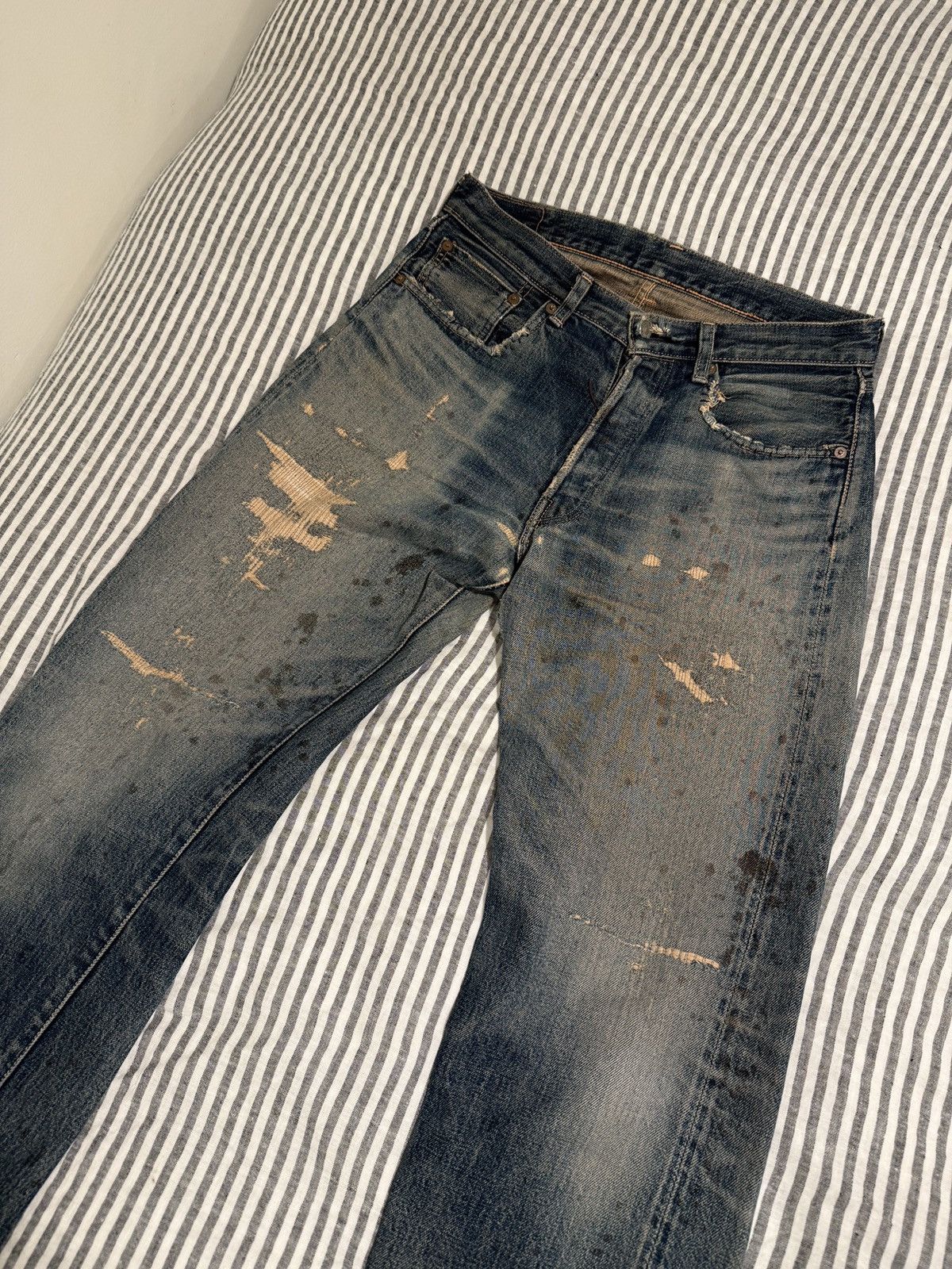 Levi's Vintage Clothing Repaired Japan Levi’s Vintage Clothing 1955 501 Size US 32 / EU 48 - 3 Thumbnail