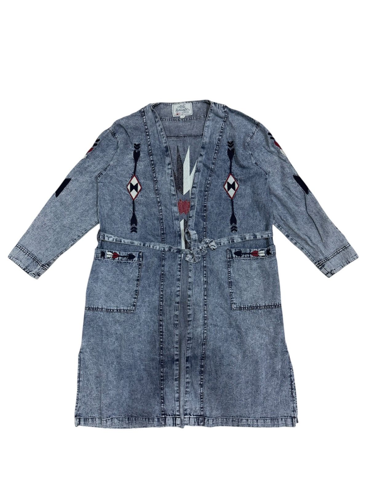 Native ANTI BALLISTIC NATIVE NAVAJO DENIM LONG JACKET Size ONE SIZE - 1 Thumbnail