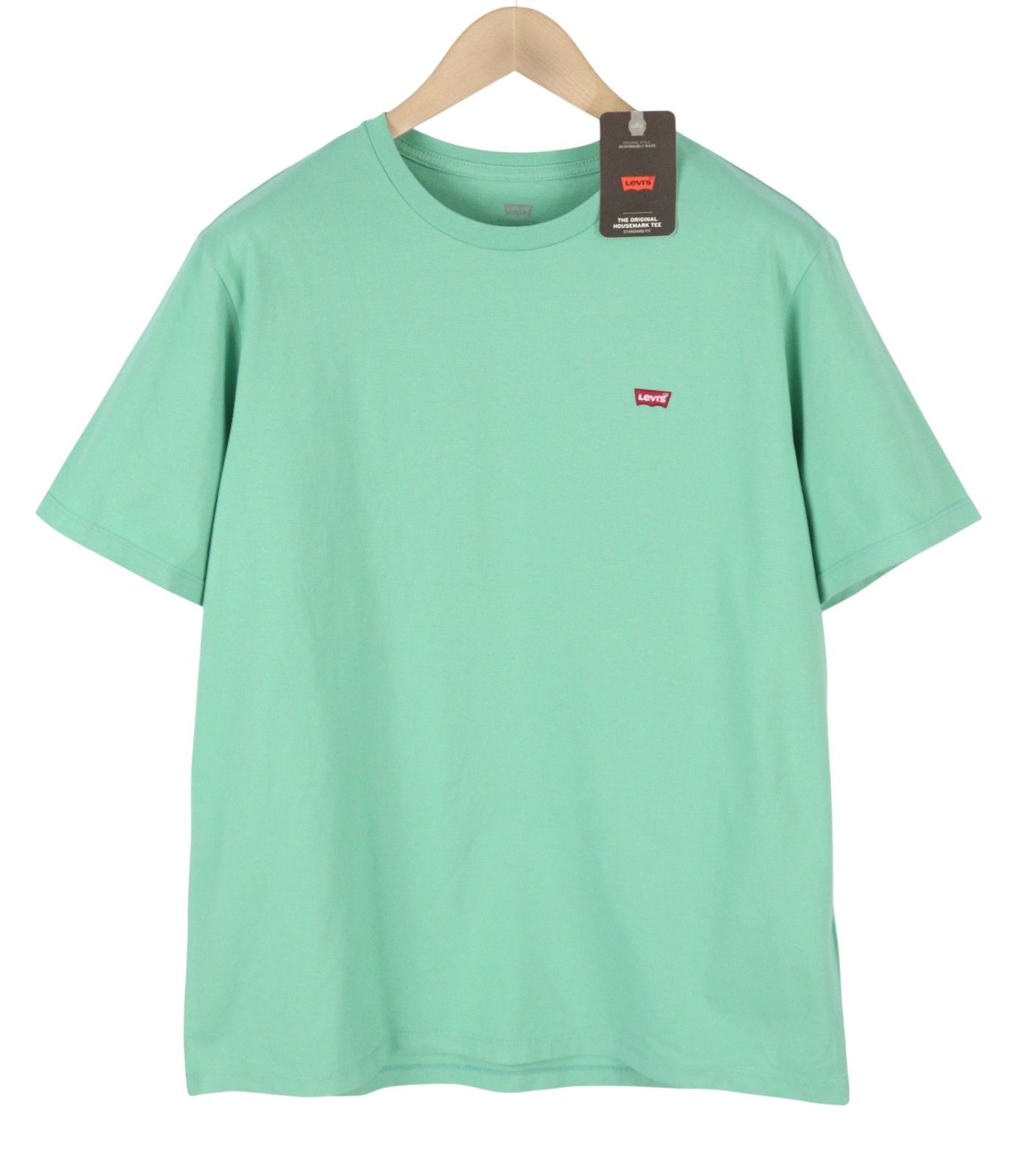 Levi's STANDARD L Green Cotton Tricot Crew Neck 87863 Size US L / EU 52-54 / 3 - 3 Thumbnail