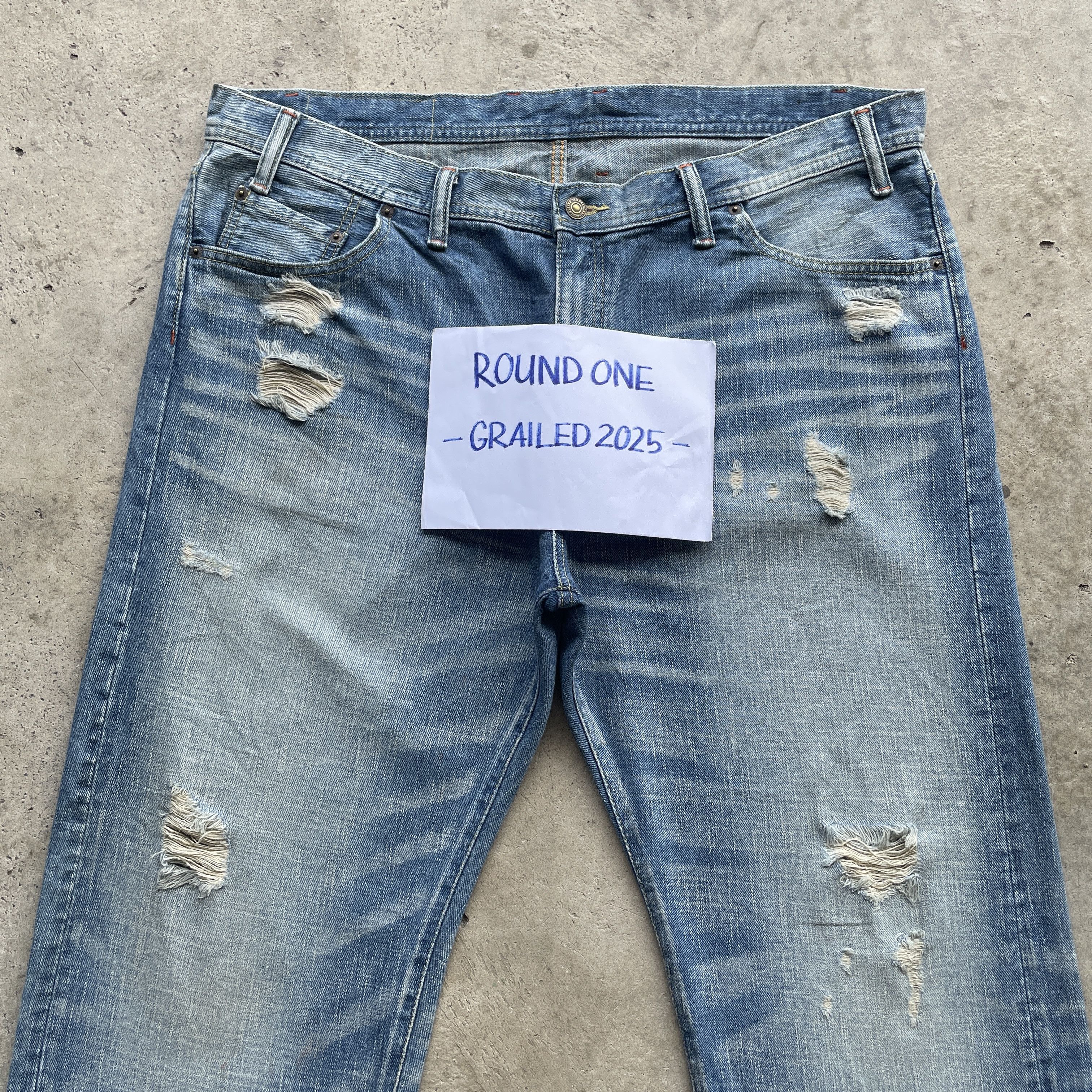 Japanese Brand VINTAGE JAPANESE BAGGY FADED JEANS DISTRESSED PANTS W42 Size US 42 / EU 58 - 4 Thumbnail