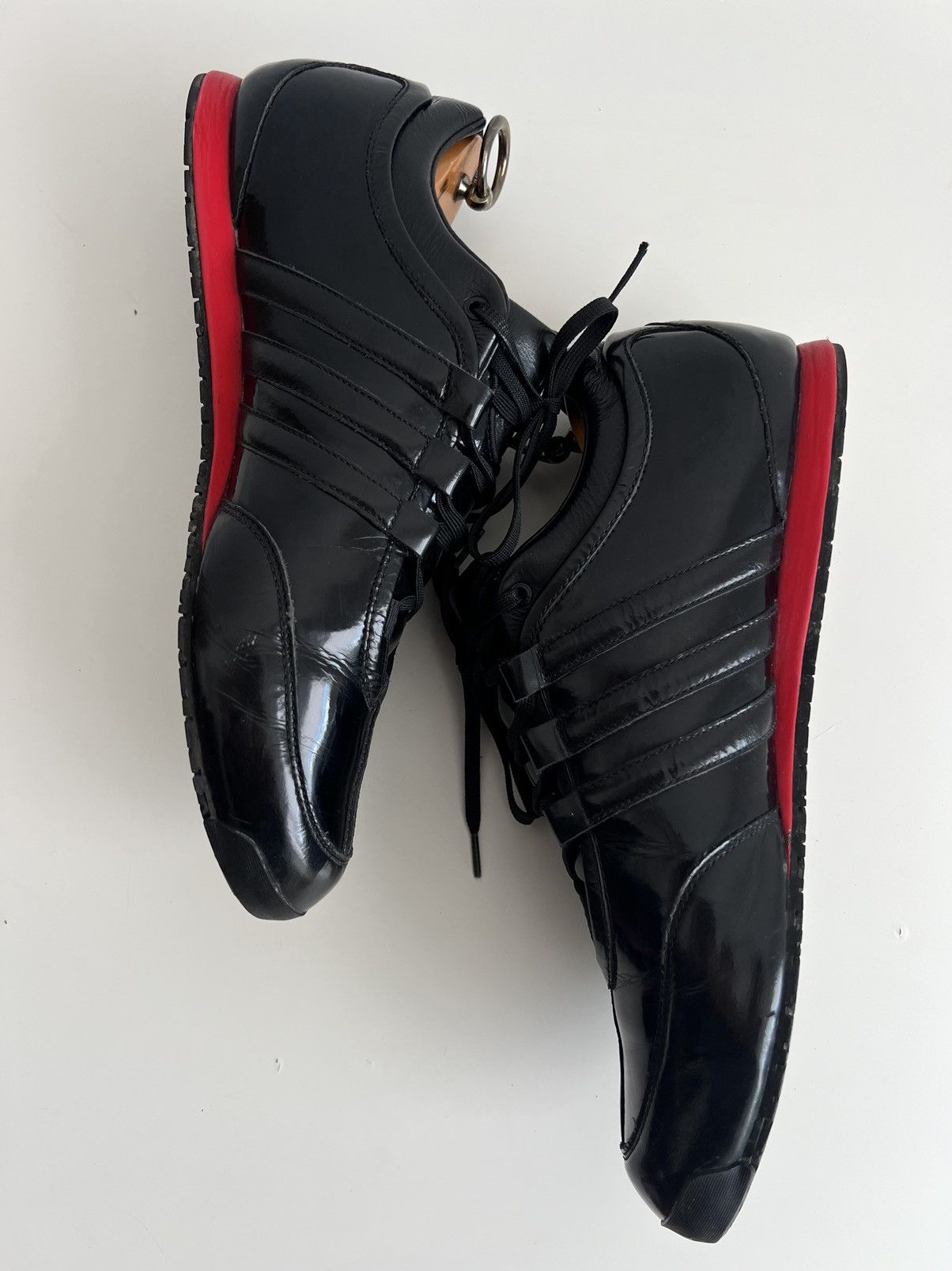 Y-3 🔥F/W08 Y-3 Yohji Yamamoto x Adidas Boxing Patent Sneakers Size US 10.5 / EU 43-44 - 14 Thumbnail