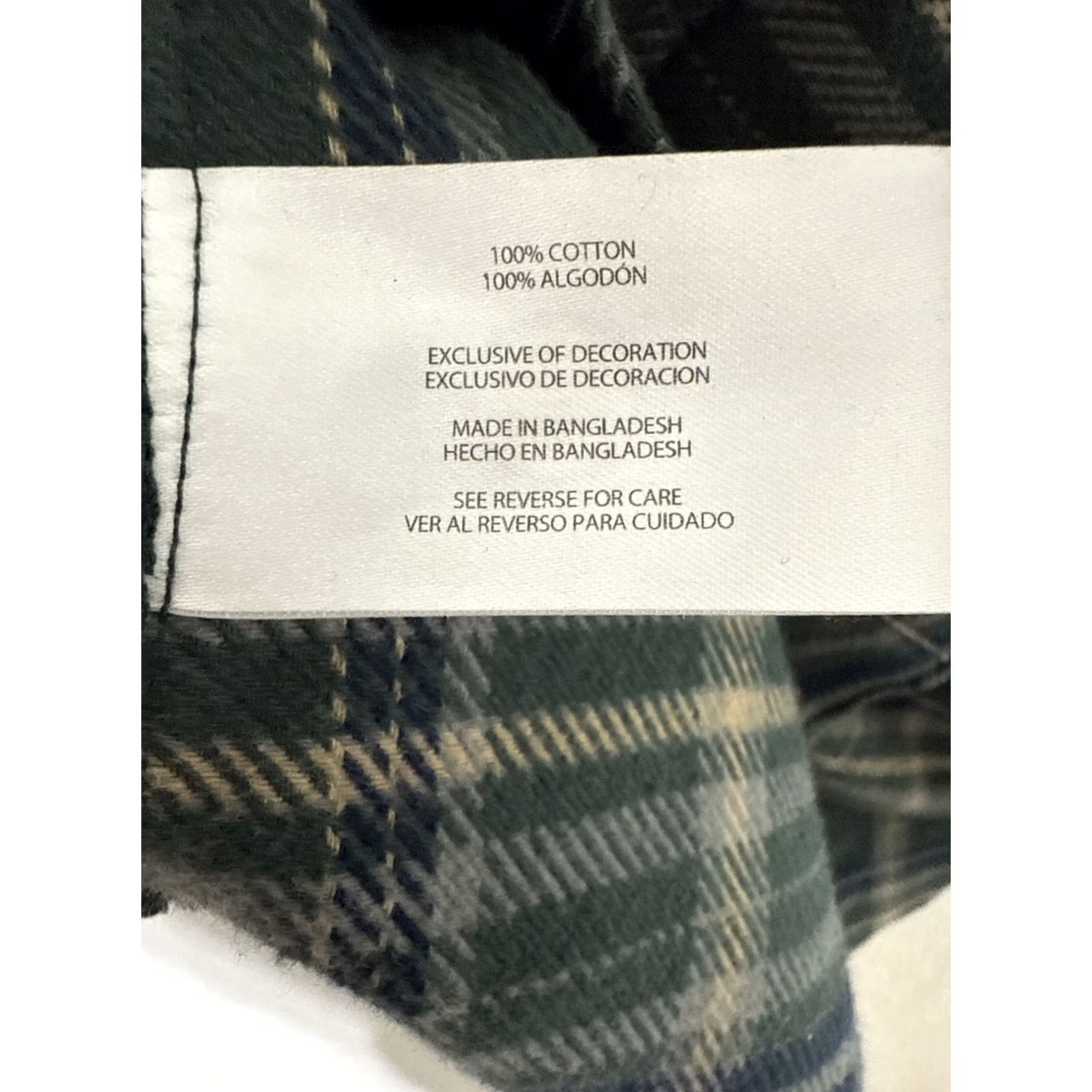 Vintage VINTAGE WOOLRICH SHIRT SHACKET Flannel Plaid Green/Blue Button-Up Side Pockets XL Mens Size US XL / EU 56 / 4 - 7 Thumbnail