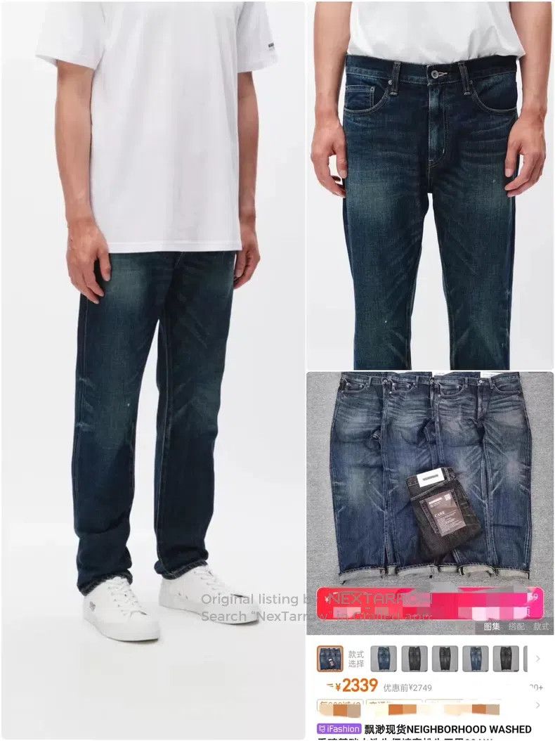 Neighborhood Neighborhood size S Basic Washed Denim Jeans Size US 27 - 7 Thumbnail