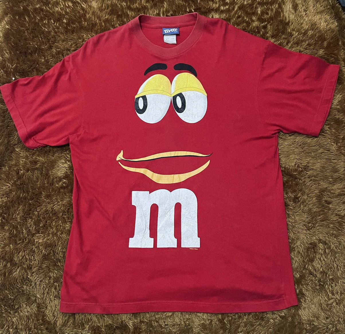 Vintage Vintage Y2K Essential Red M&M’s Chocolate Candy T-Shirt Size US XL / EU 56 / 4 - 1 Thumbnail
