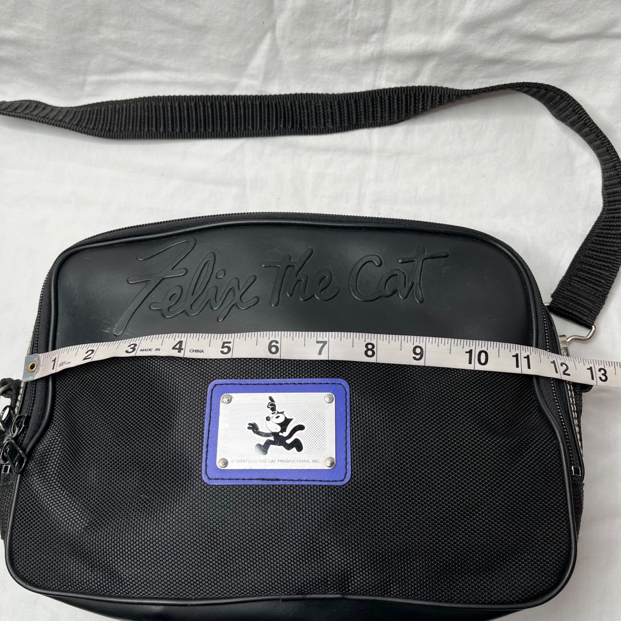Other Vintage 1989 Felix The Cat Black Crossbody Carry On Travel B Size ONE SIZE - 6 Thumbnail