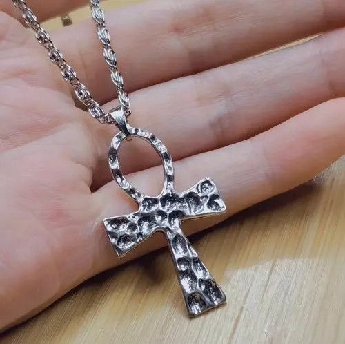 Jewelry Egyptian Cross Pendant Necklace Men Women,Streetwear Unisex Size ONE SIZE - 4 Thumbnail