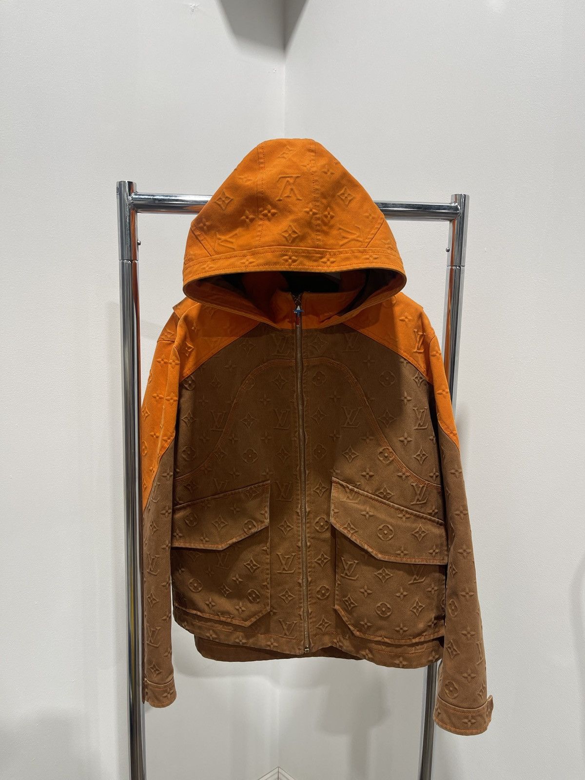 Louis Vuitton Louis Vuitton Carpenter Orange Brown Jacket Size US L / EU 52-54 / 3 - 1 Thumbnail