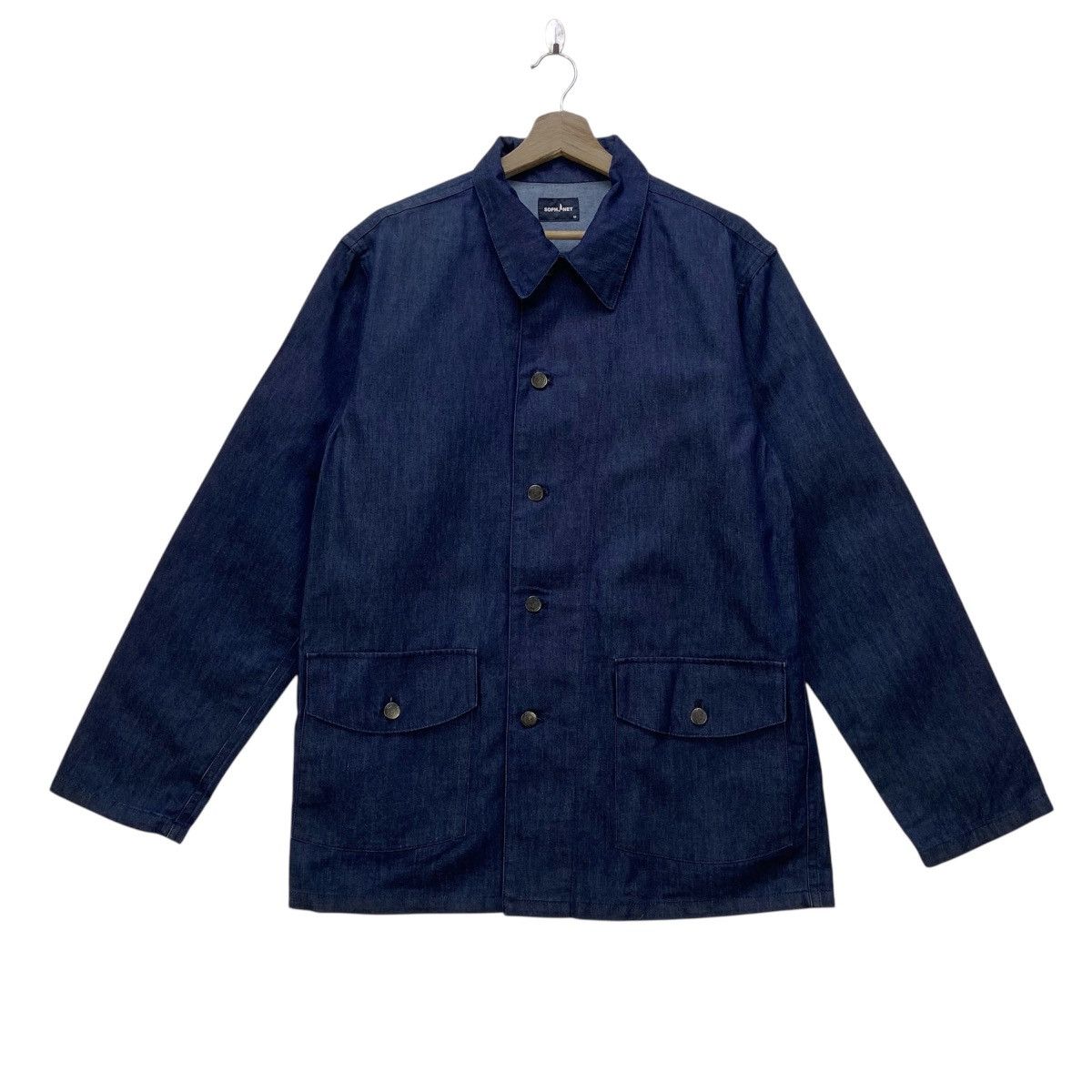 Sophnet. 2008 Sophnet Chore Worker Soft Denim Jacket Size US S / EU 44-46 / 1 - 1 Thumbnail