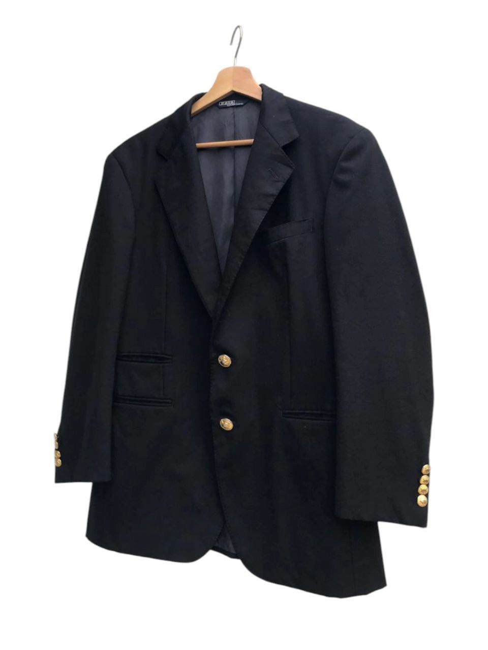 Polo Ralph Lauren Navy Polo Ralph Lauren Gold Tone Buttons Blazer Navy Size US M / EU 48-50 / 2 - 5 Thumbnail
