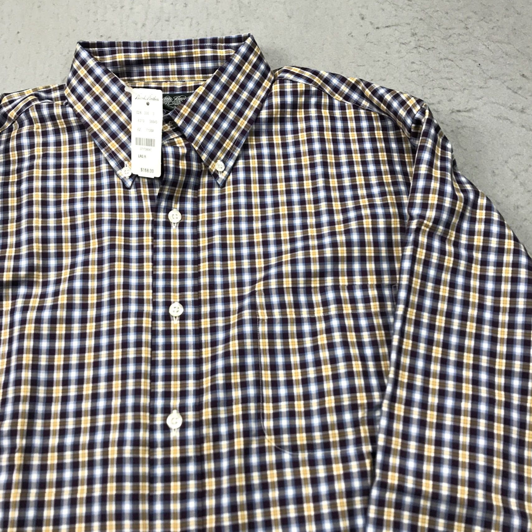 Brooks Brothers Brooks Brothers Shirt Mens Large Purple Check Button-Up Cotton NWT Casual Business Country Club Makers Merchants Classic Preppy Size US L / EU 52-54 / 3 - 3 Thumbnail