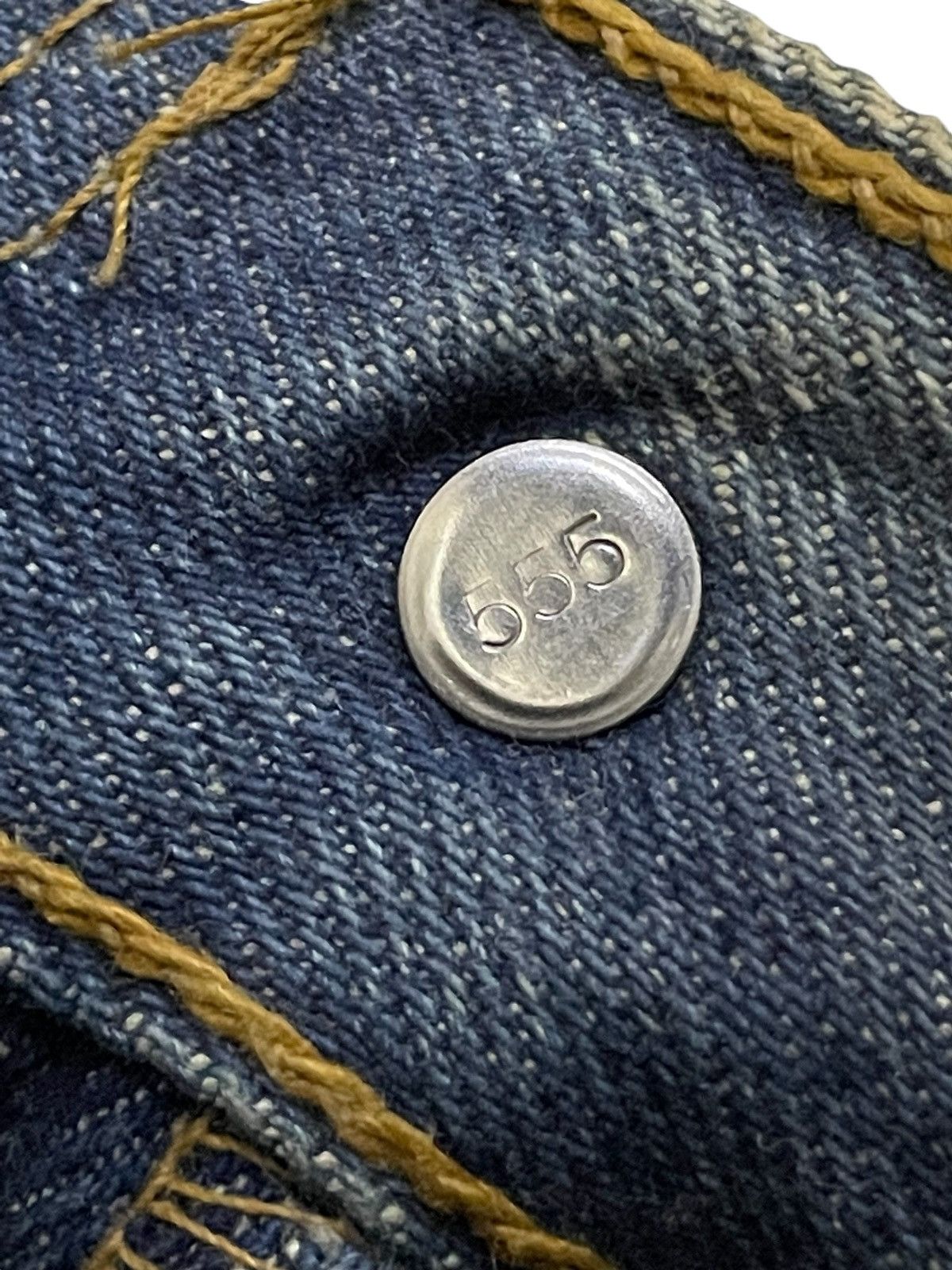 LVC × Levi's × Vintage Vintage Levis 501 Mud Wash Aging Honeycomb Distressed Jeans Size US 29 - 23 Thumbnail