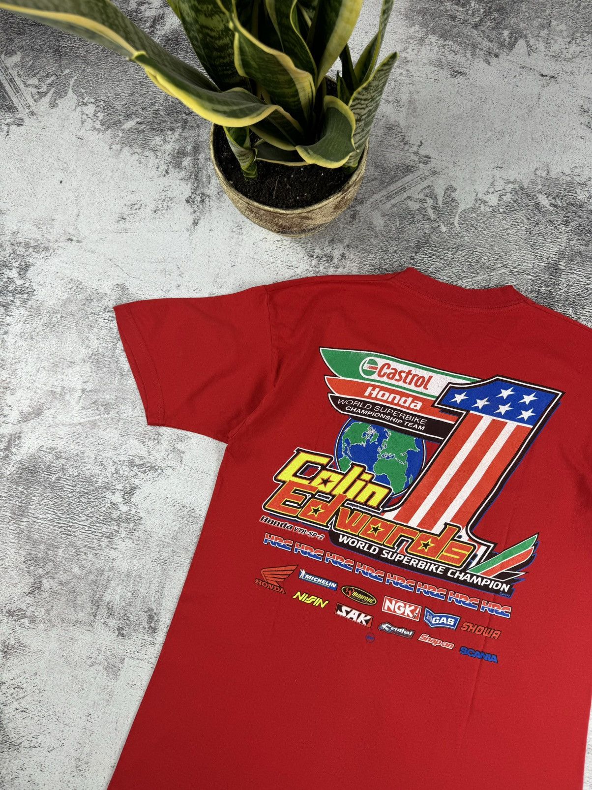 Other Colin Edwards Honda Bike 2001 HRC Formula 1 T Shirt Tee Size US M / EU 48-50 / 2 - 12 Thumbnail