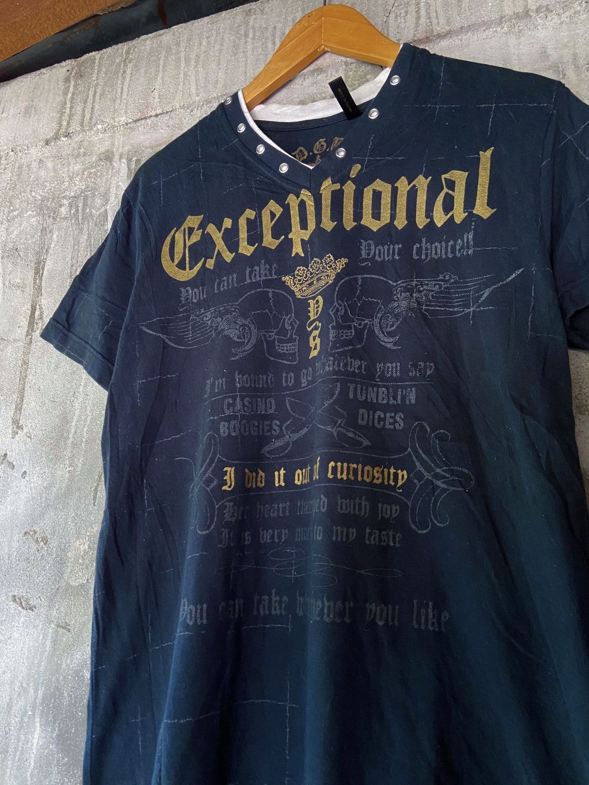 Beauty Beast × Hysteric Glamour × Japanese Brand EXCEPTIONAL I DID IT OUT OF CURIOSITY PUNK TEE Size US M / EU 48-50 / 2 - 5 Thumbnail