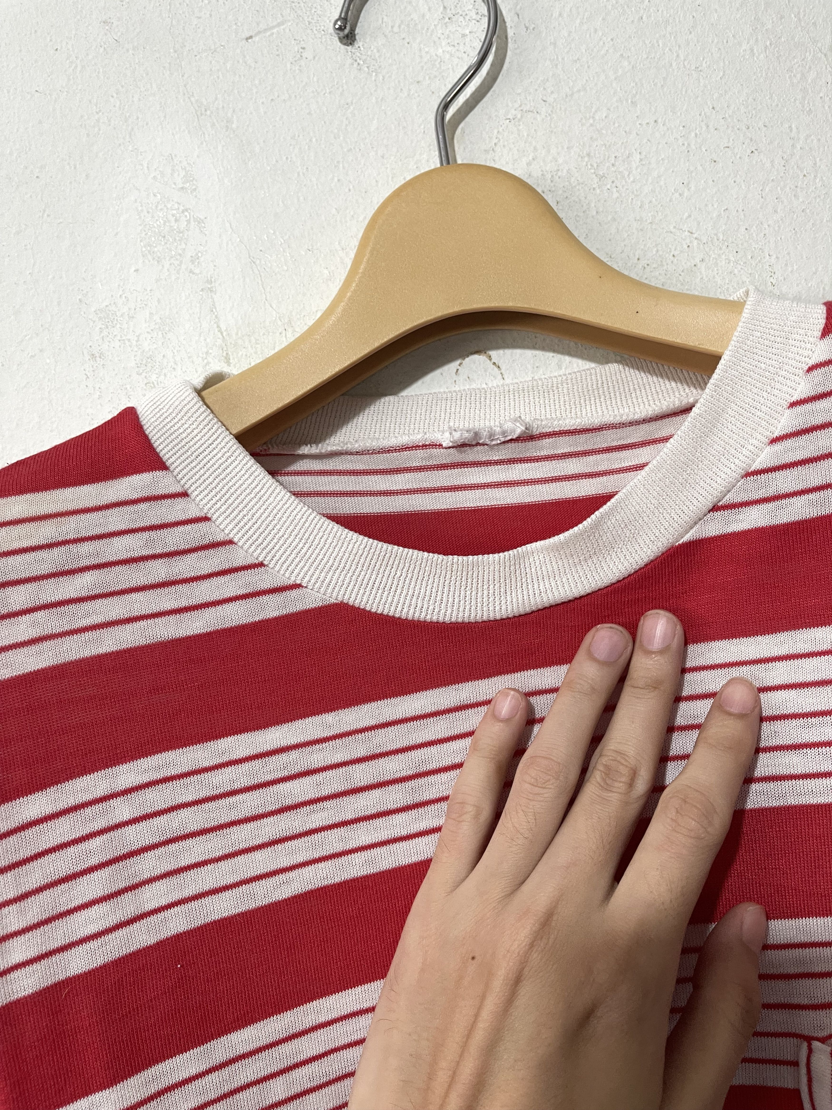Vintage Vintage 80s Striped Pocket Tee Size US M / EU 48-50 / 2 - 5 Thumbnail