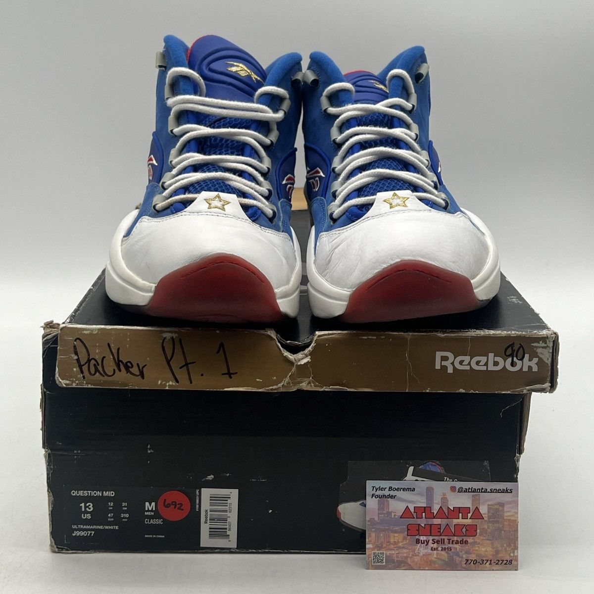 Reebok Question mid packer shoes Size US 13 / EU 46 - 2 Thumbnail