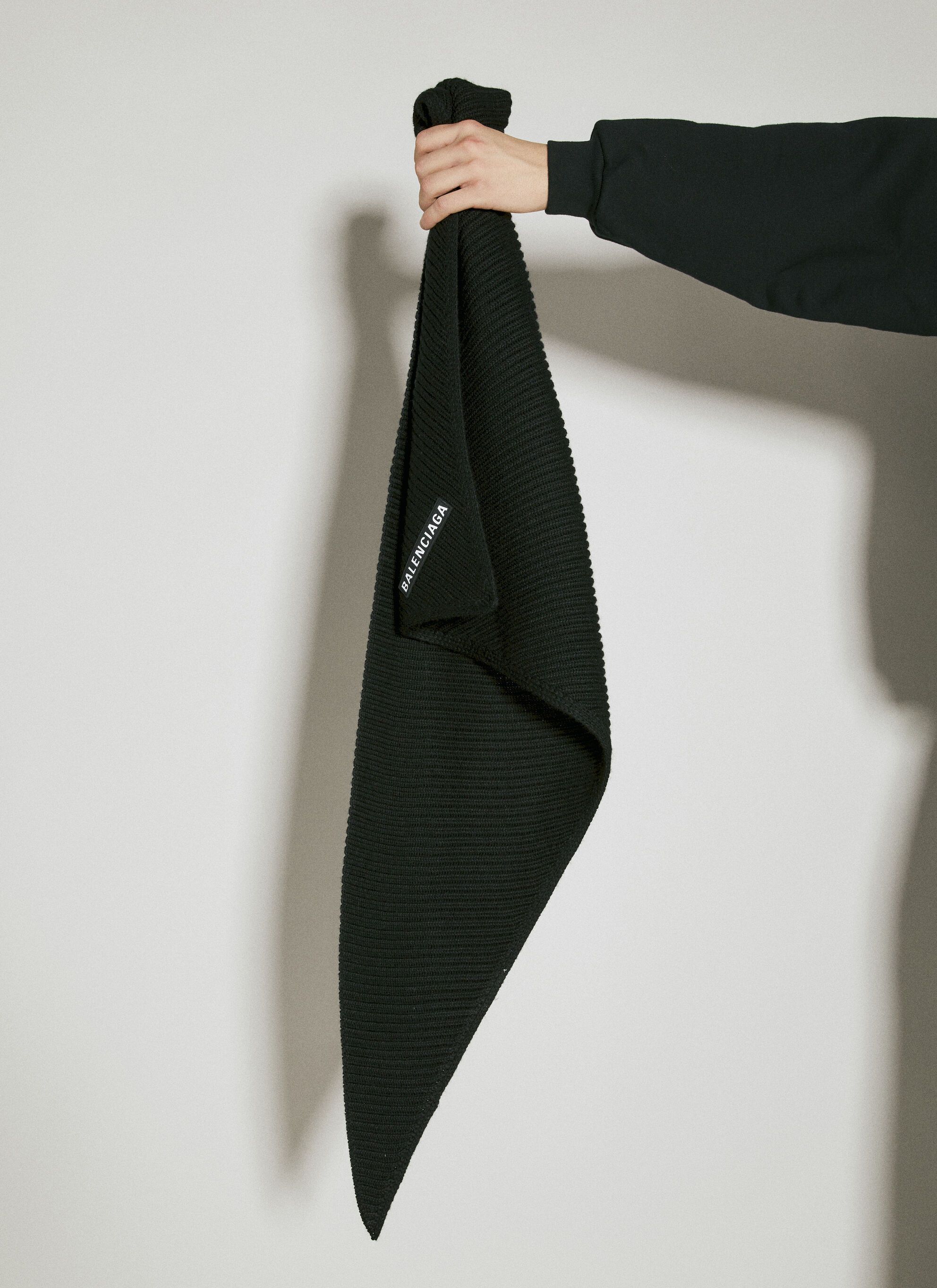 Balenciaga Triangle Wool Scarf Size ONE SIZE - 1 Thumbnail