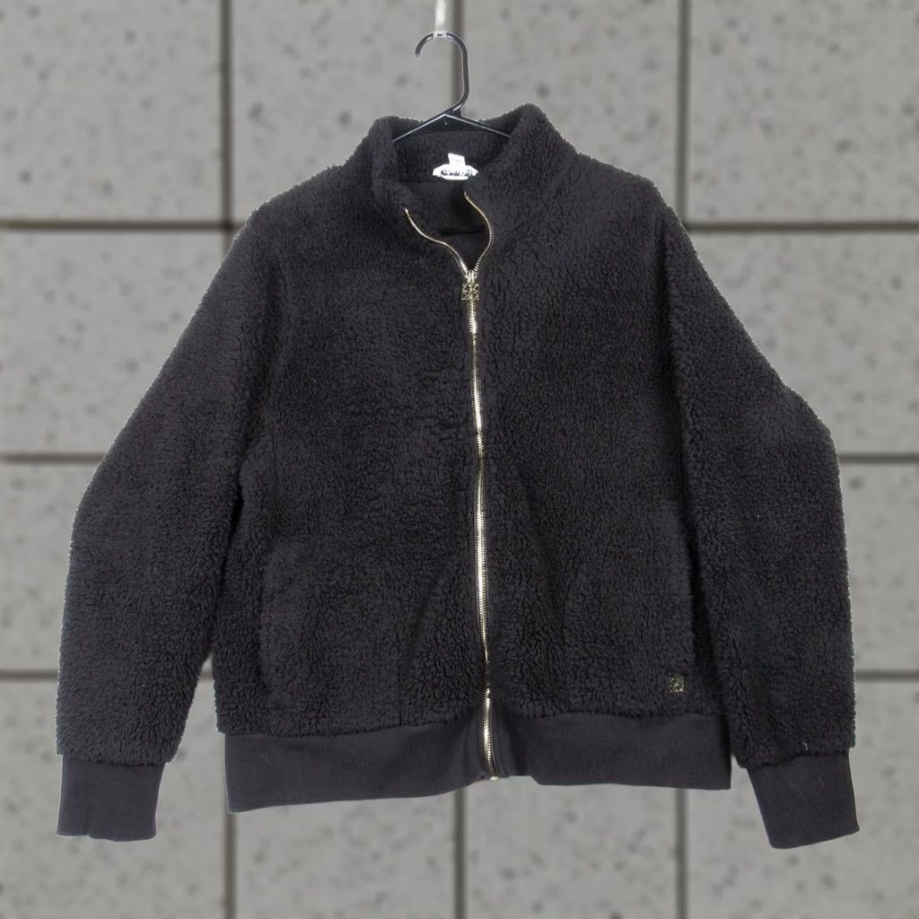 Calvin Klein Calvin Klein Mens Black Full Zip Fleece Jacket Casual Outerwear M Size Regular Zip Solid Polyester Jacket Mens Women? Size M / US 6-8 / IT 42-44 - 1 Thumbnail