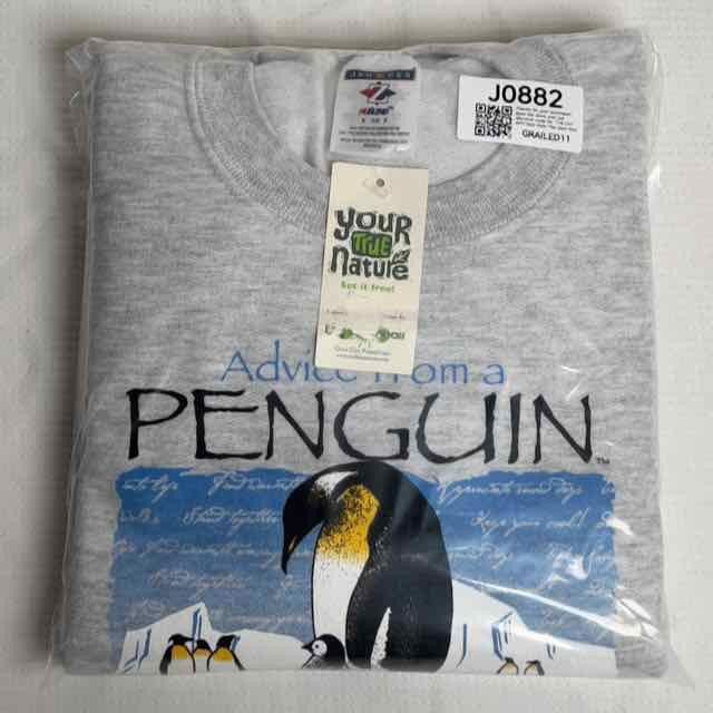 Jerzees NWT Advice from a Penguin Graphic Sweatshirt Adult S Size US L / EU 52-54 / 3 - 11 Thumbnail