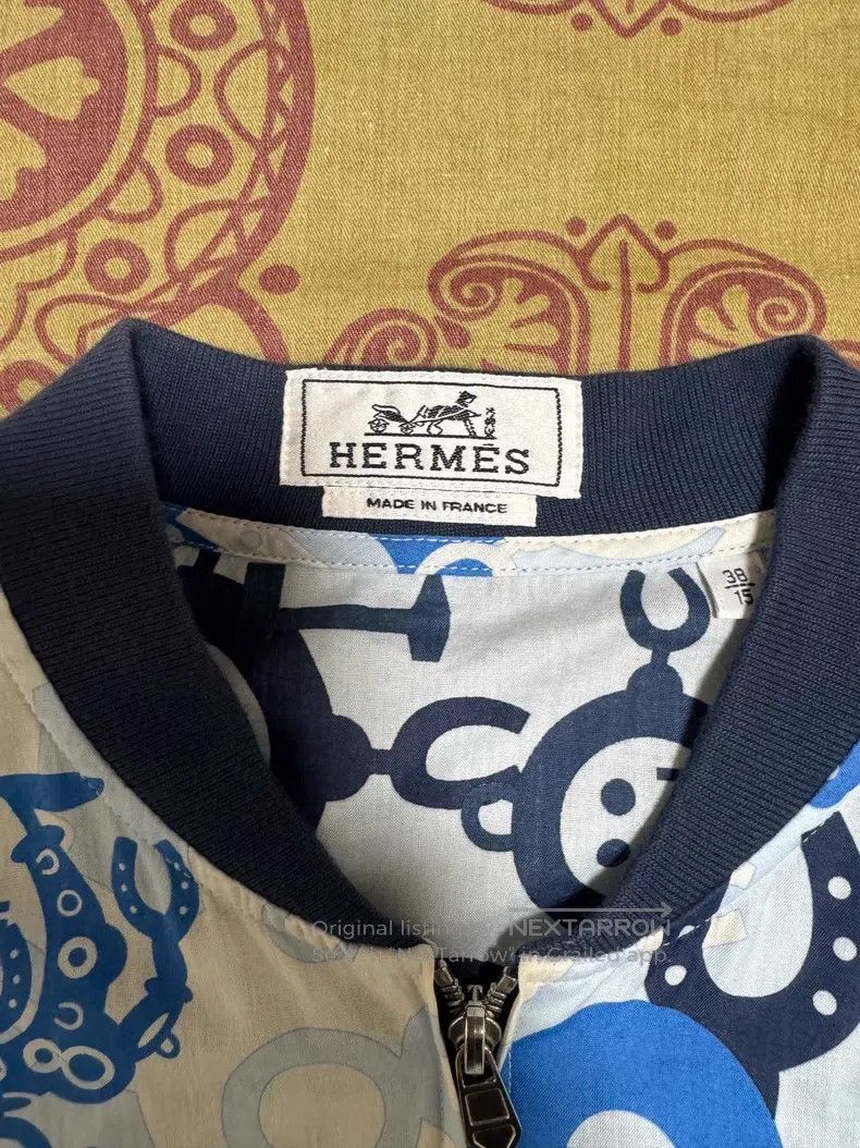 Hermes Hermes Stand Collar Jacket Coat Size US S / EU 44-46 / 1 - 7 Thumbnail