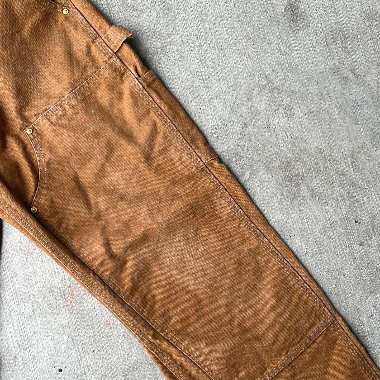 Carhartt × Vintage Carhartt brown double knee work wear carpenter pants Size US 32 / EU 48 - 9 Thumbnail