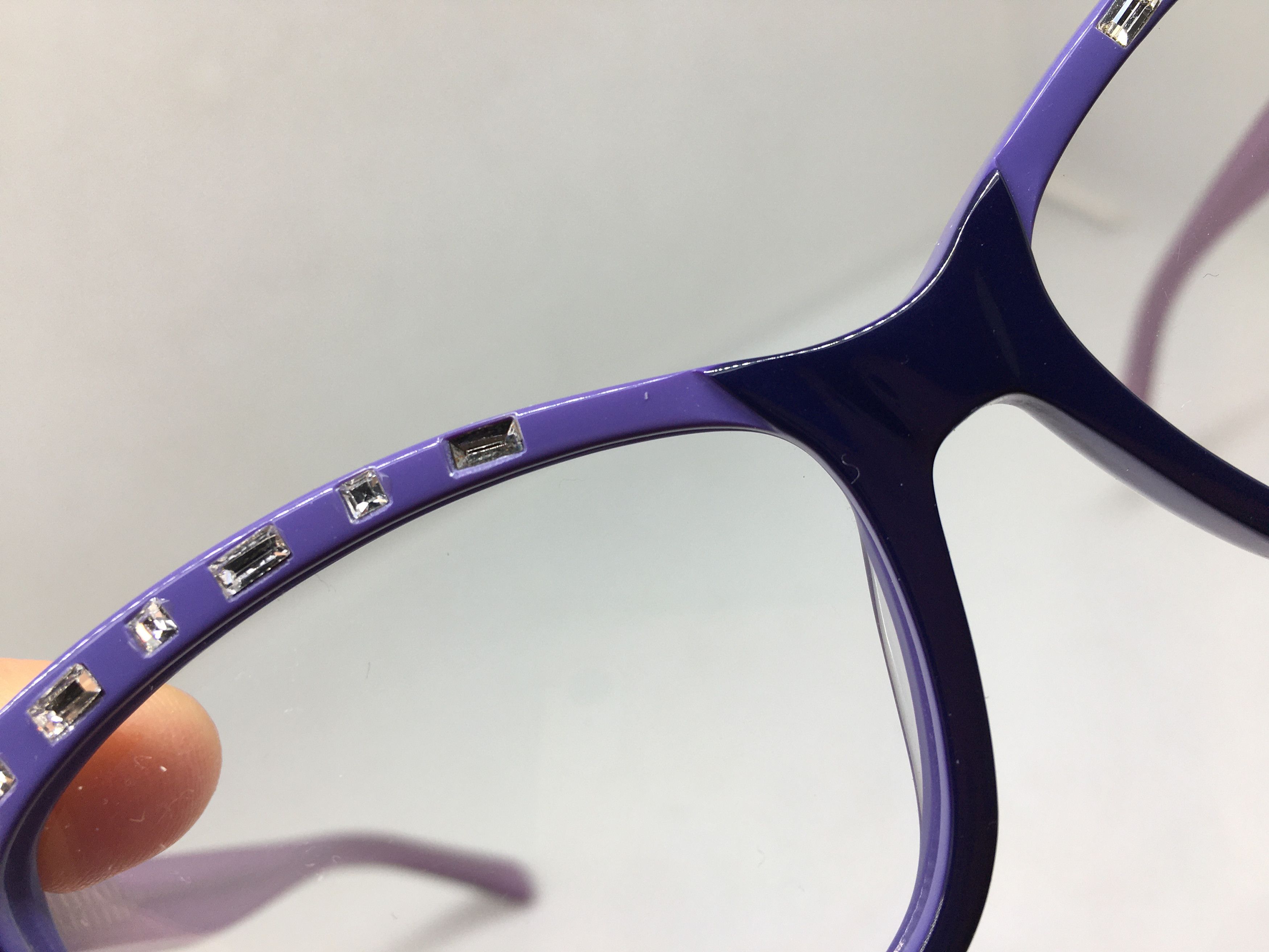 Betsey Johnson Betsey Johnson Purish Blue Cat Eye Eyeglasses Frame Diva Size ONE SIZE - 4 Thumbnail