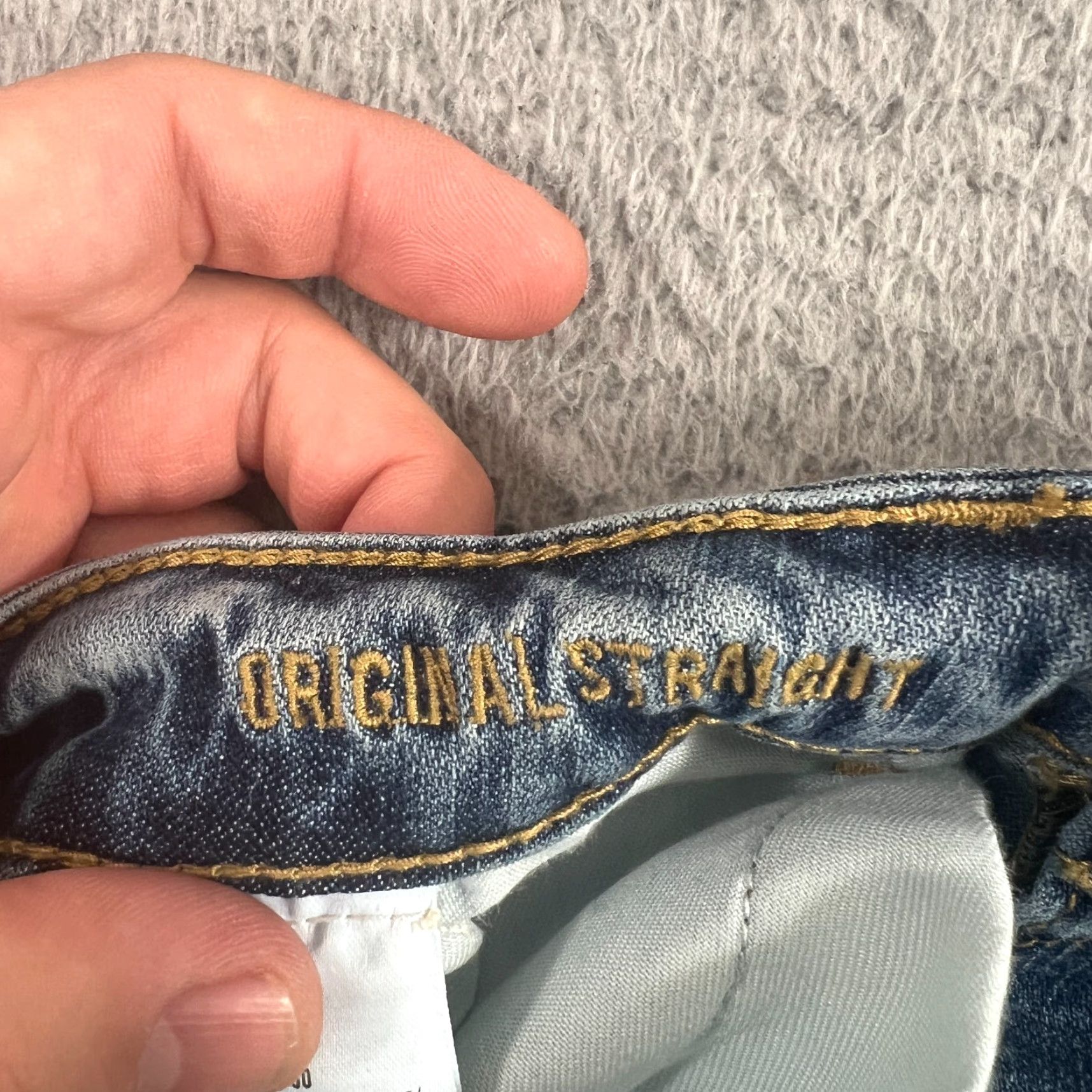American Eagle Outfitters American Eagle Outfitters Jeans Mens 27x29 Straight Fit Light Wash Blue Denim Size US 27 - 7 Thumbnail