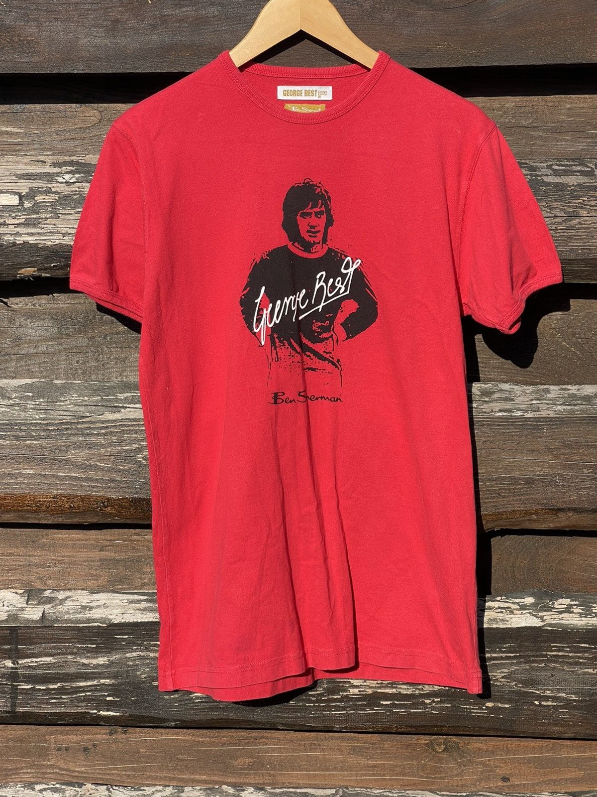 Ben Sherman Ben Sherman George Best Red t-shirt tee Size US M / EU 48-50 / 2 - 1 Thumbnail