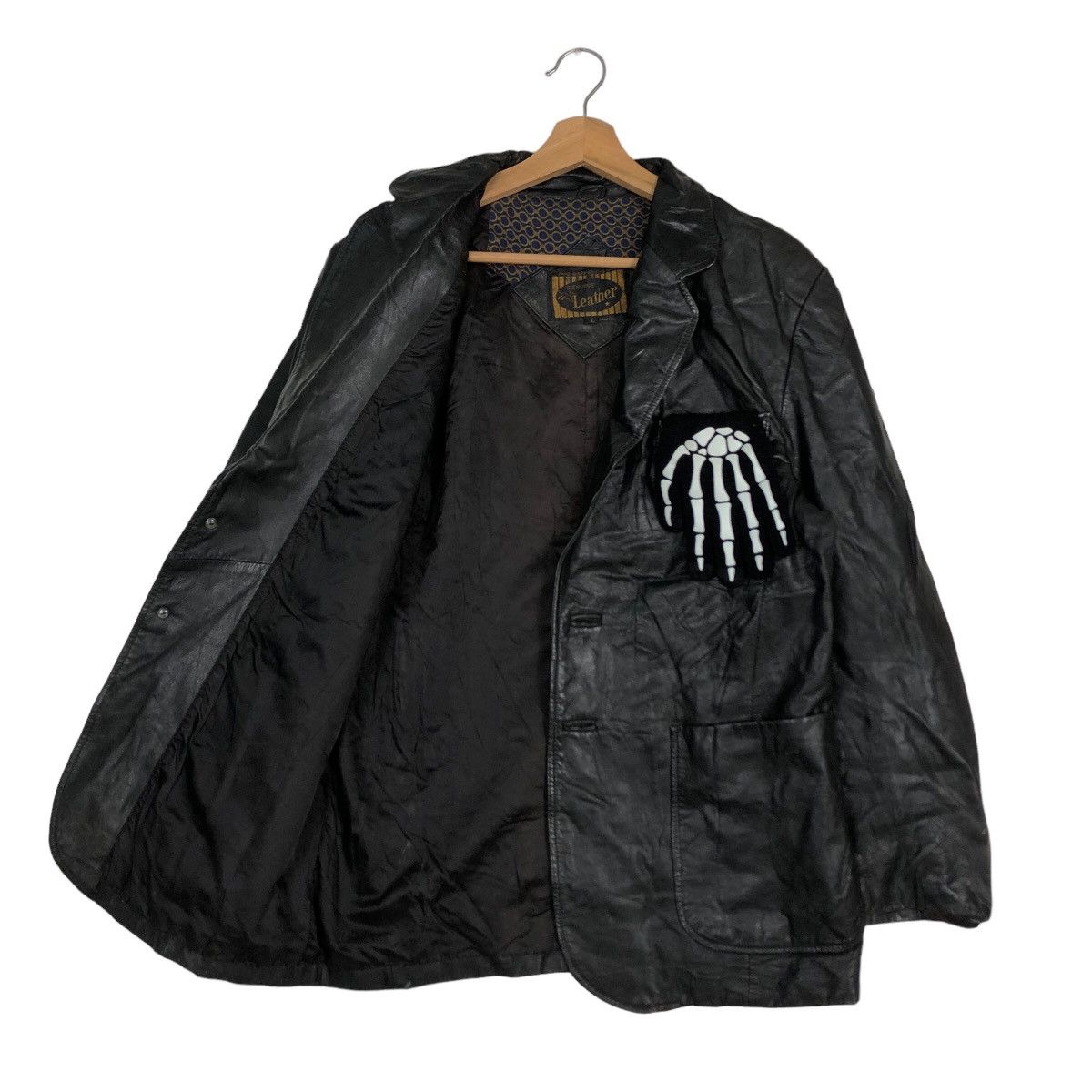 Genuine Leather 🔥90’s Garments Genuine Leather Jacket Double Breast Japan Size US L / EU 52-54 / 3 - 9 Thumbnail